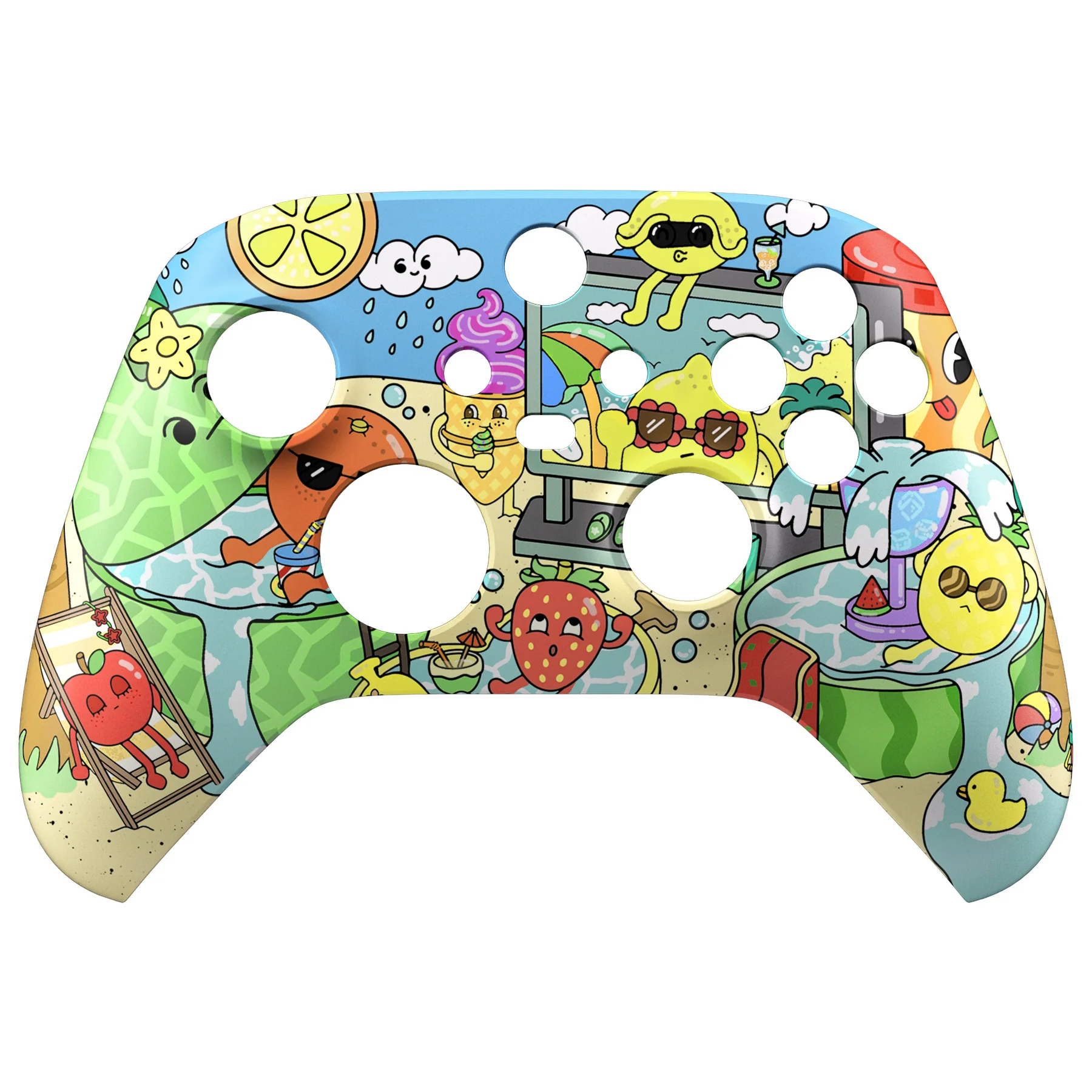 eXtremeRate Replacement Faceplate Front Housing Shell for Xbox Series X & S Controller - Fruity Party - Image 7