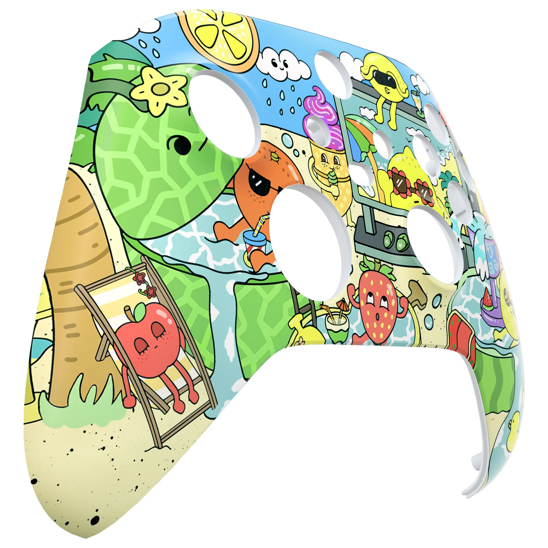 eXtremeRate Replacement Faceplate Front Housing Shell for Xbox Series X & S Controller - Fruity Party - Image 9