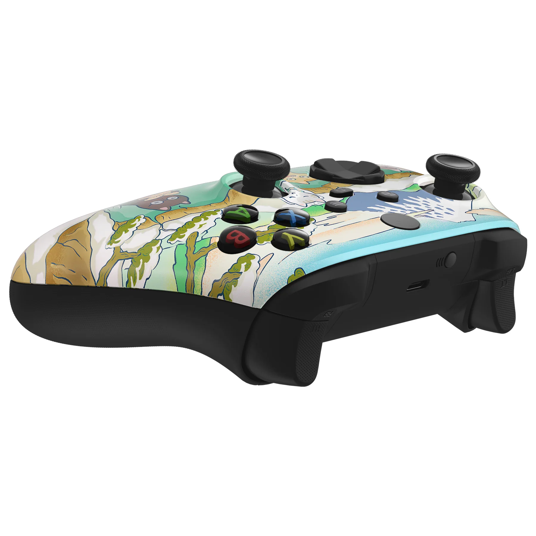 eXtremeRate Replacement Faceplate Front Housing Shell for Xbox Series X & S Controller - Hot Spring Kitties - Image 6