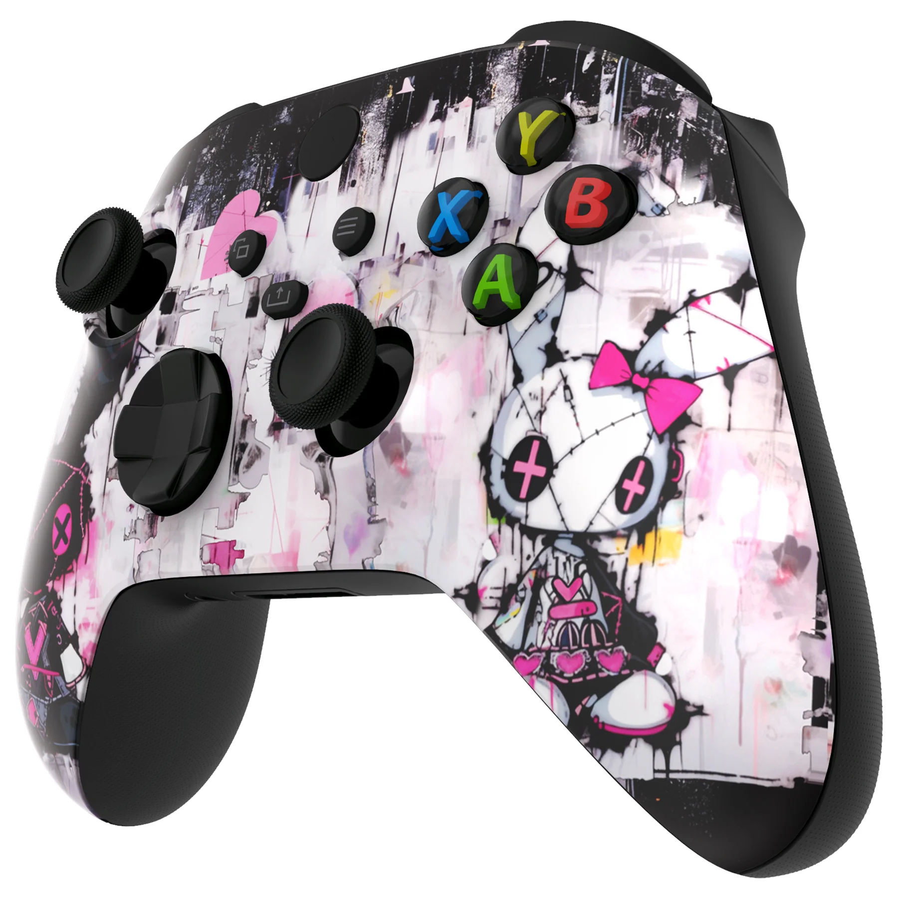 eXtremeRate Replacement Faceplate Front Housing Shell for Xbox Series X & S Controller - Lovely Punky Bunny - Image 4