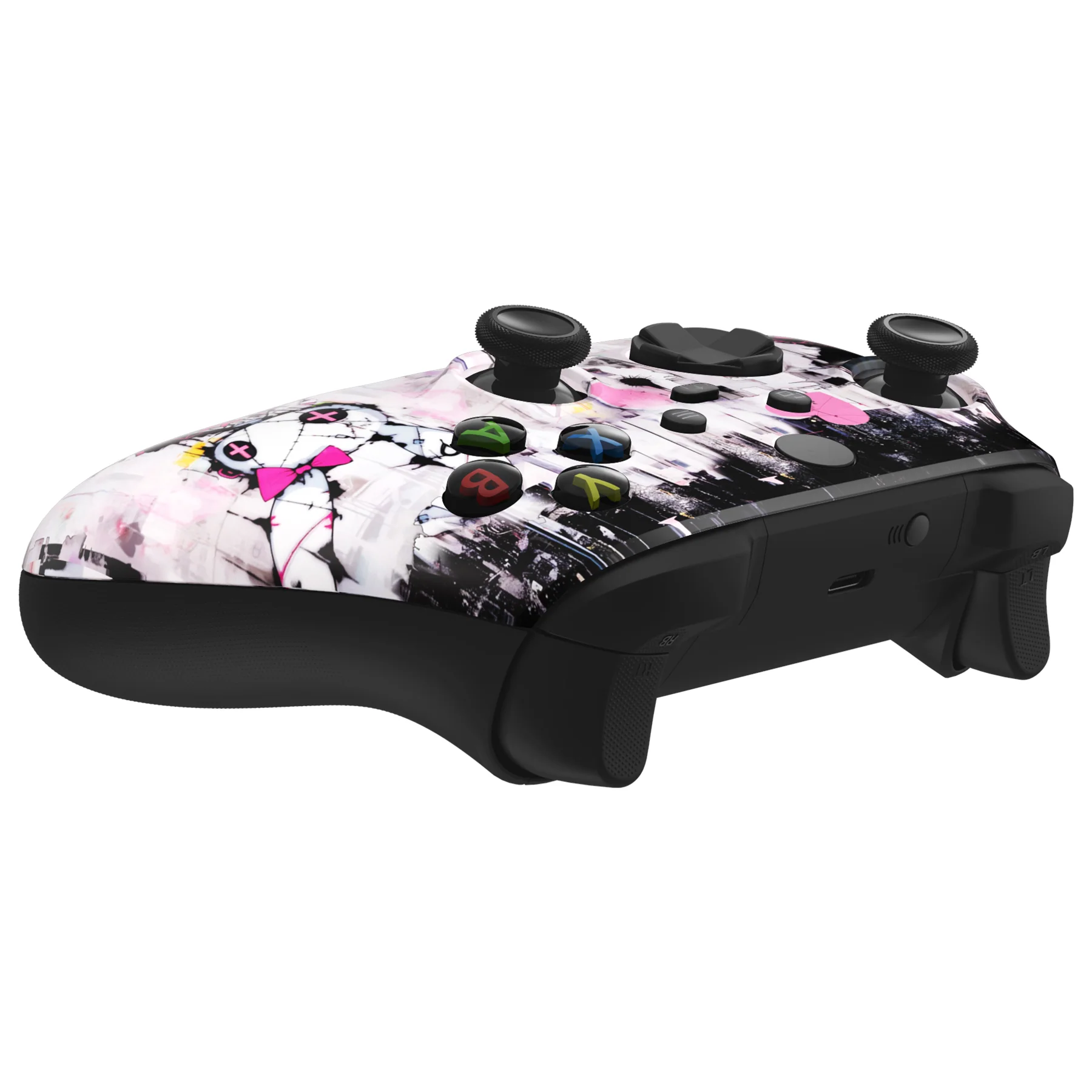 eXtremeRate Replacement Faceplate Front Housing Shell for Xbox Series X & S Controller - Lovely Punky Bunny - Image 6