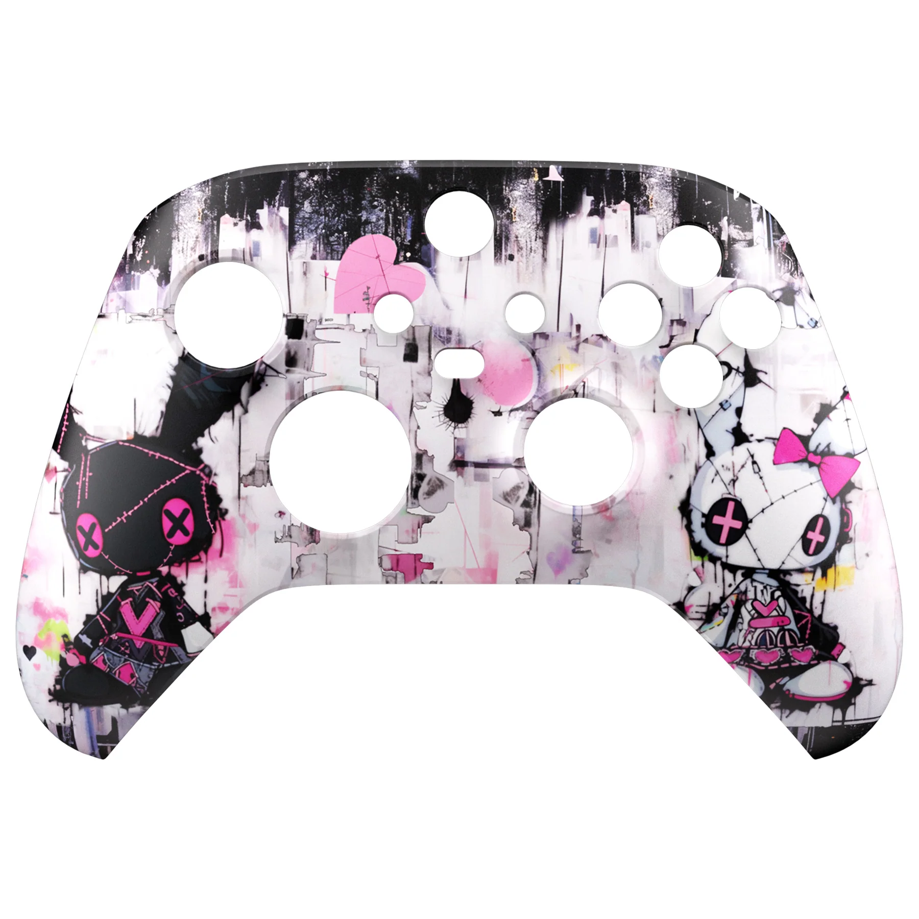 eXtremeRate Replacement Faceplate Front Housing Shell for Xbox Series X & S Controller - Lovely Punky Bunny - Image 7