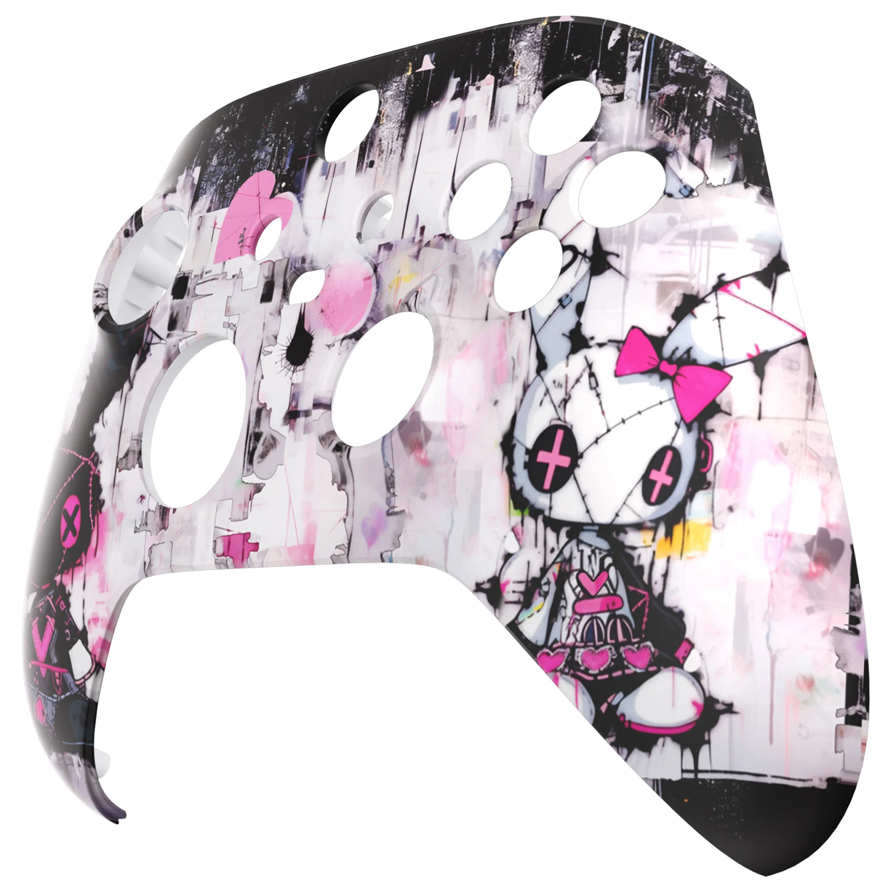 eXtremeRate Replacement Faceplate Front Housing Shell for Xbox Series X & S Controller - Lovely Punky Bunny - Image 8