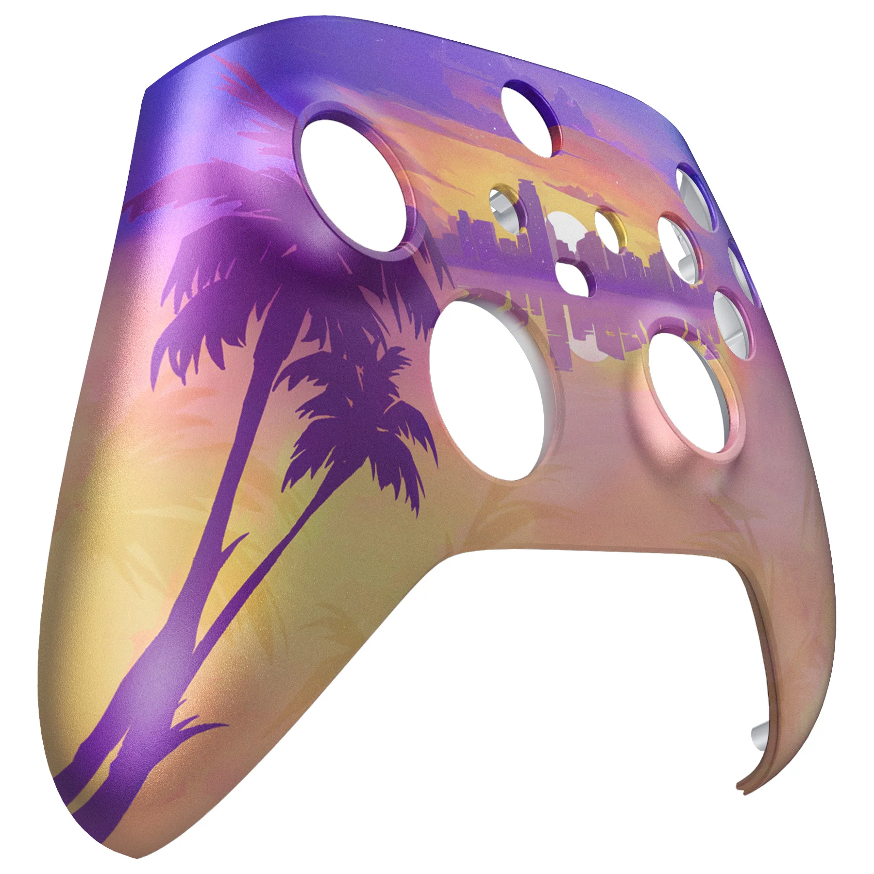 eXtremeRate Replacement Faceplate Front Housing Shell for Xbox Series X & S Controller - Neon Miami - Image 9