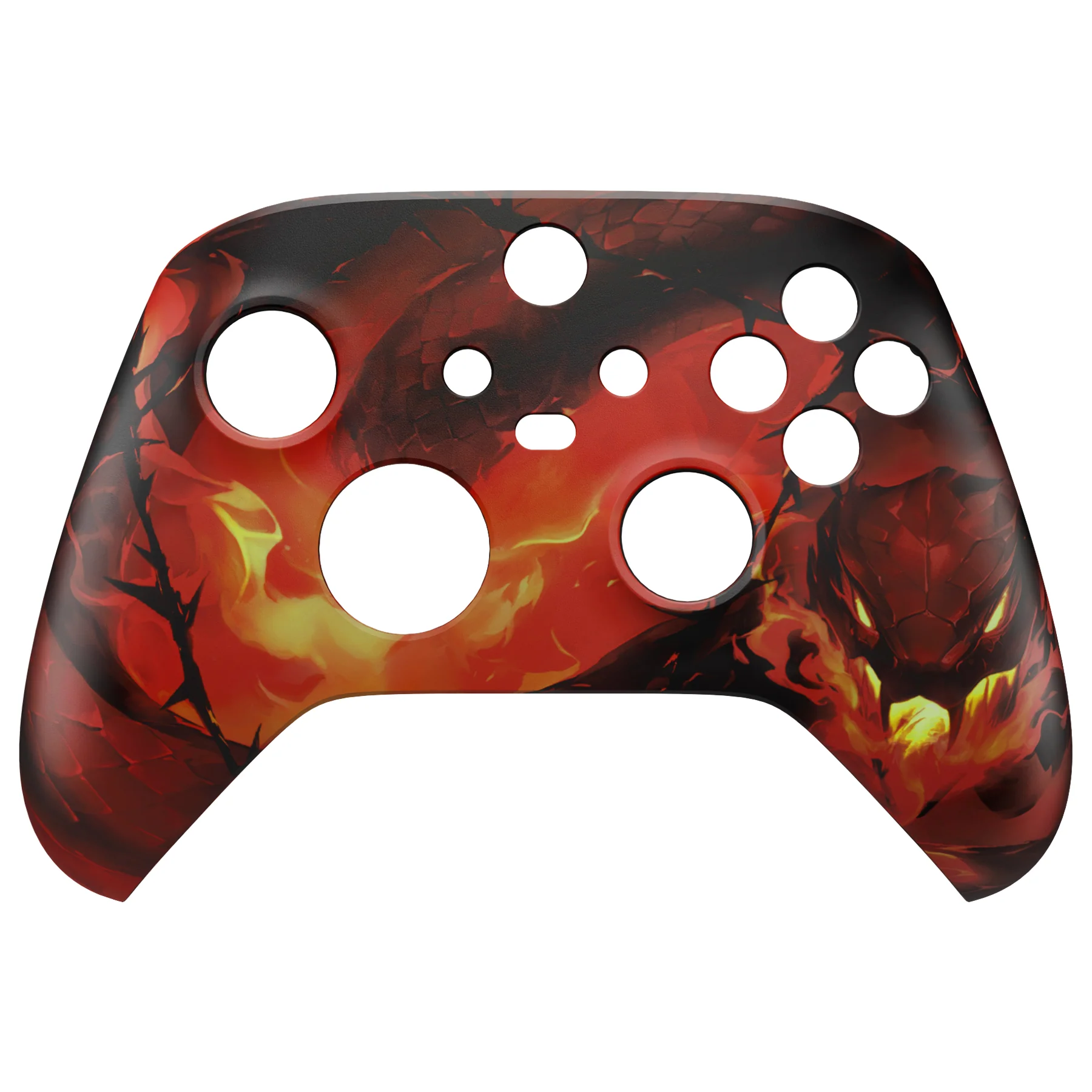 eXtremeRate Replacement Faceplate Front Housing Shell for Xbox Series X & S Controller - Purgatory Fire Serpent - Image 7