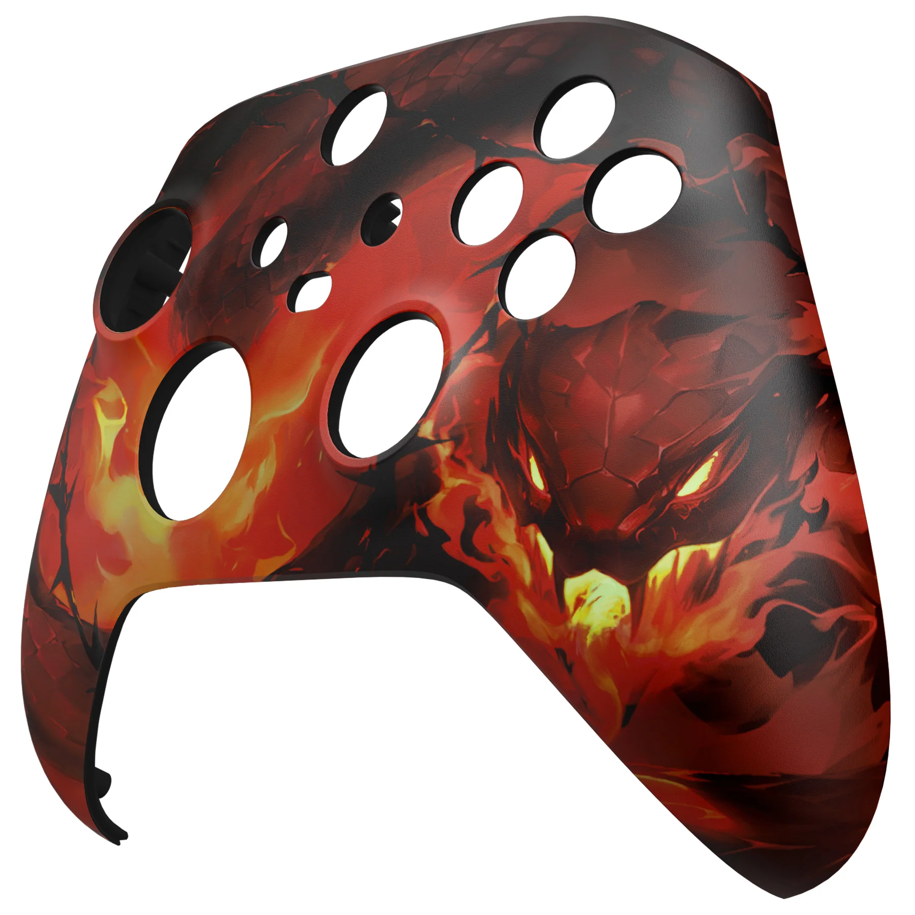 eXtremeRate Replacement Faceplate Front Housing Shell for Xbox Series X & S Controller - Purgatory Fire Serpent - Image 8