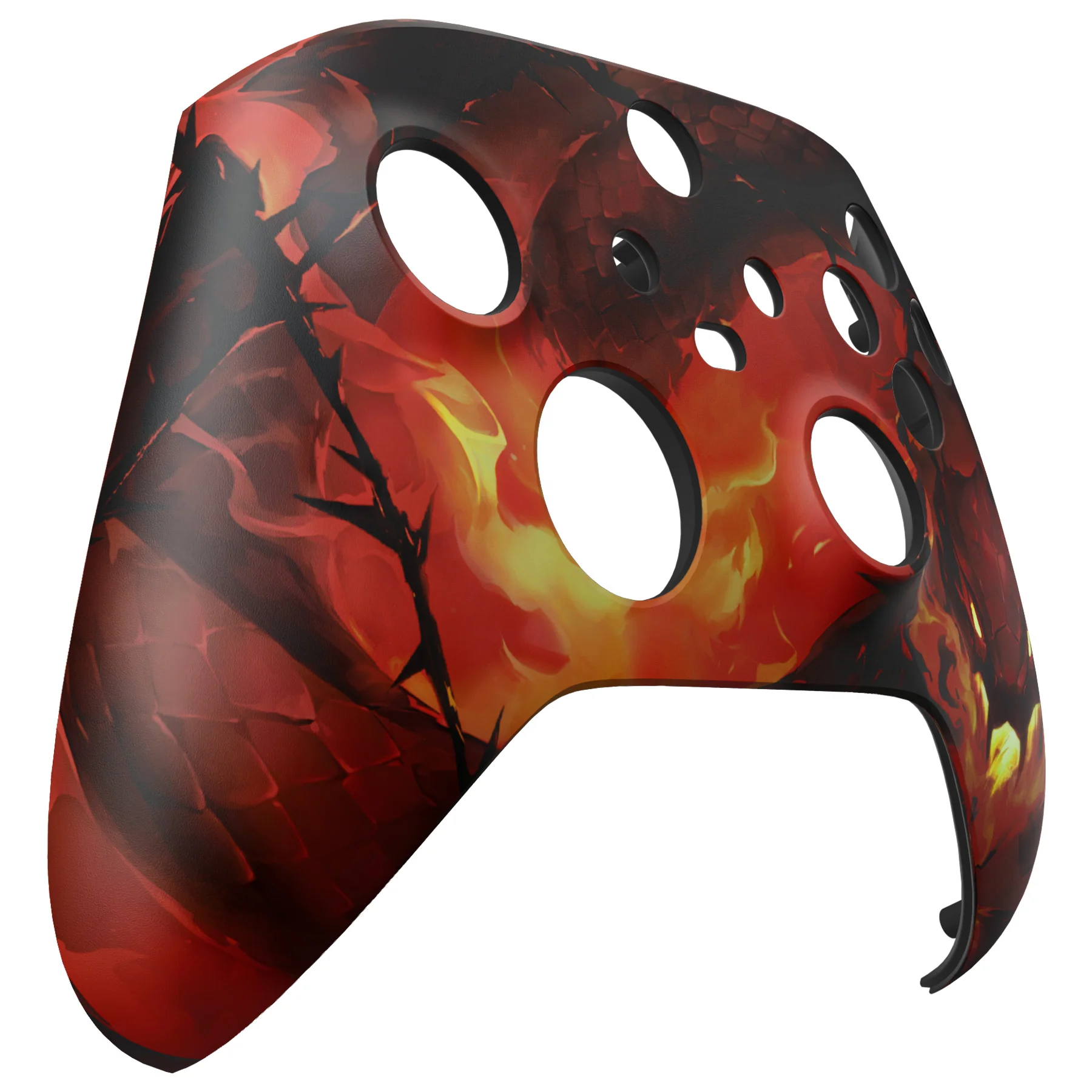 eXtremeRate Replacement Faceplate Front Housing Shell for Xbox Series X & S Controller - Purgatory Fire Serpent - Image 9