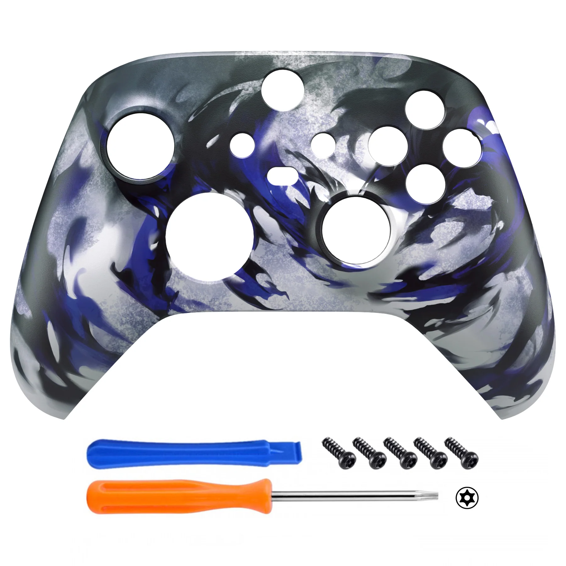 eXtremeRate Replacement Faceplate Front Housing Shell for Xbox Series X & S Controller - Shadow Magic - Image 2