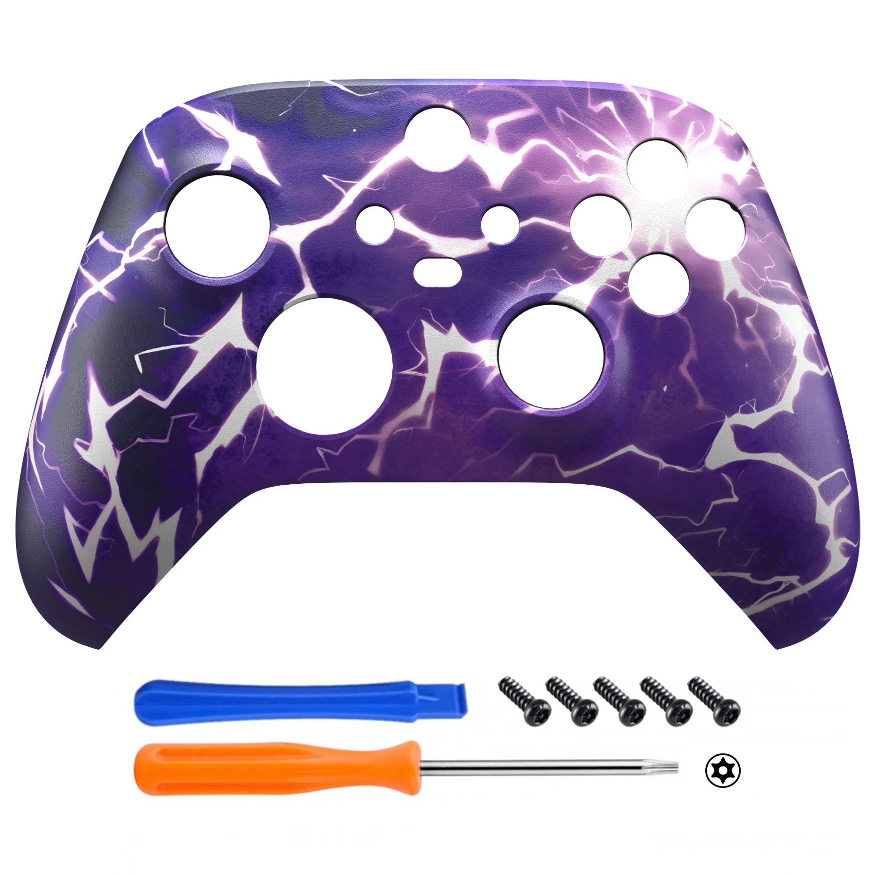 eXtremeRate Replacement Faceplate Front Housing Shell for Xbox Series X & S Controller - Thunder Magic - Image 2