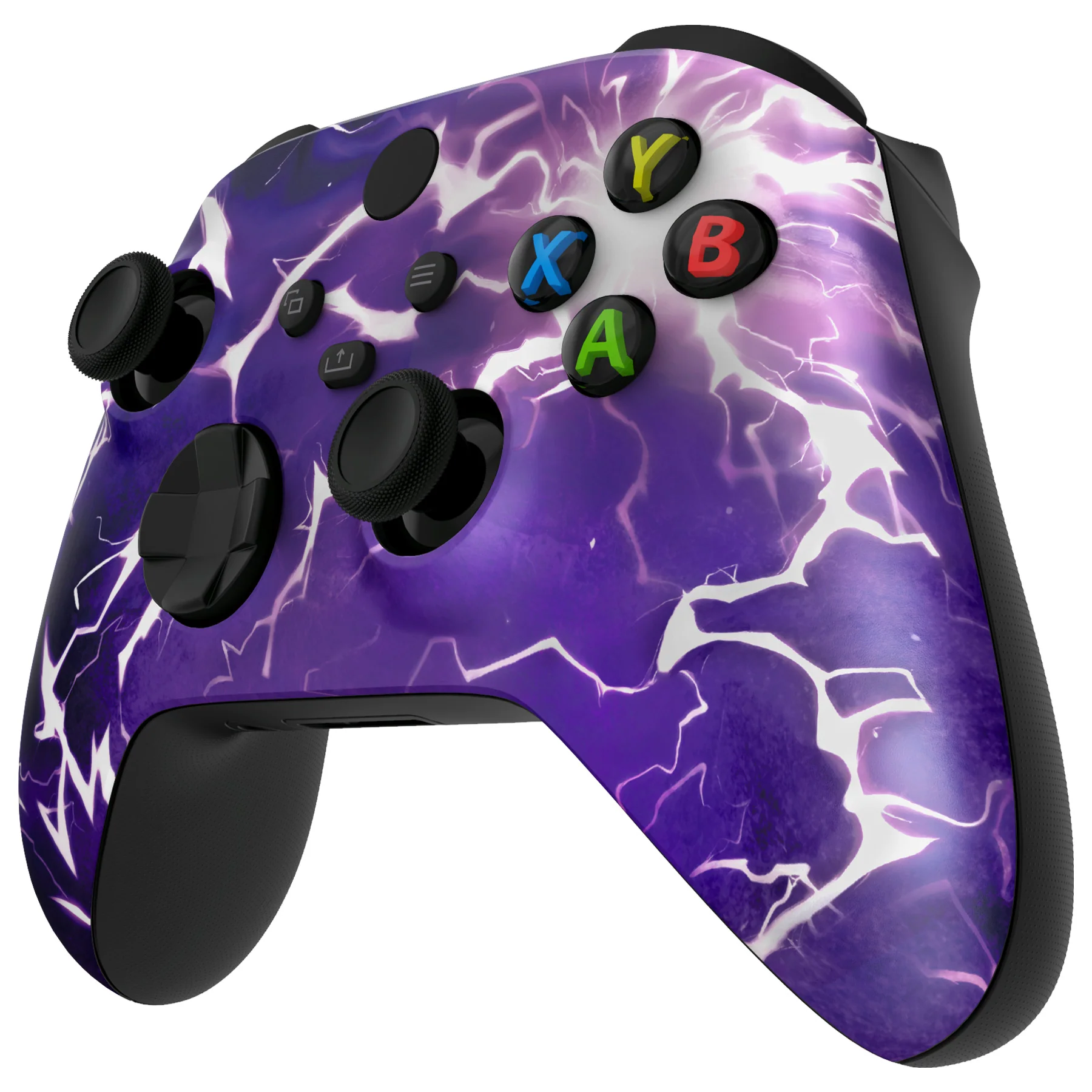 eXtremeRate Replacement Faceplate Front Housing Shell for Xbox Series X & S Controller - Thunder Magic - Image 4