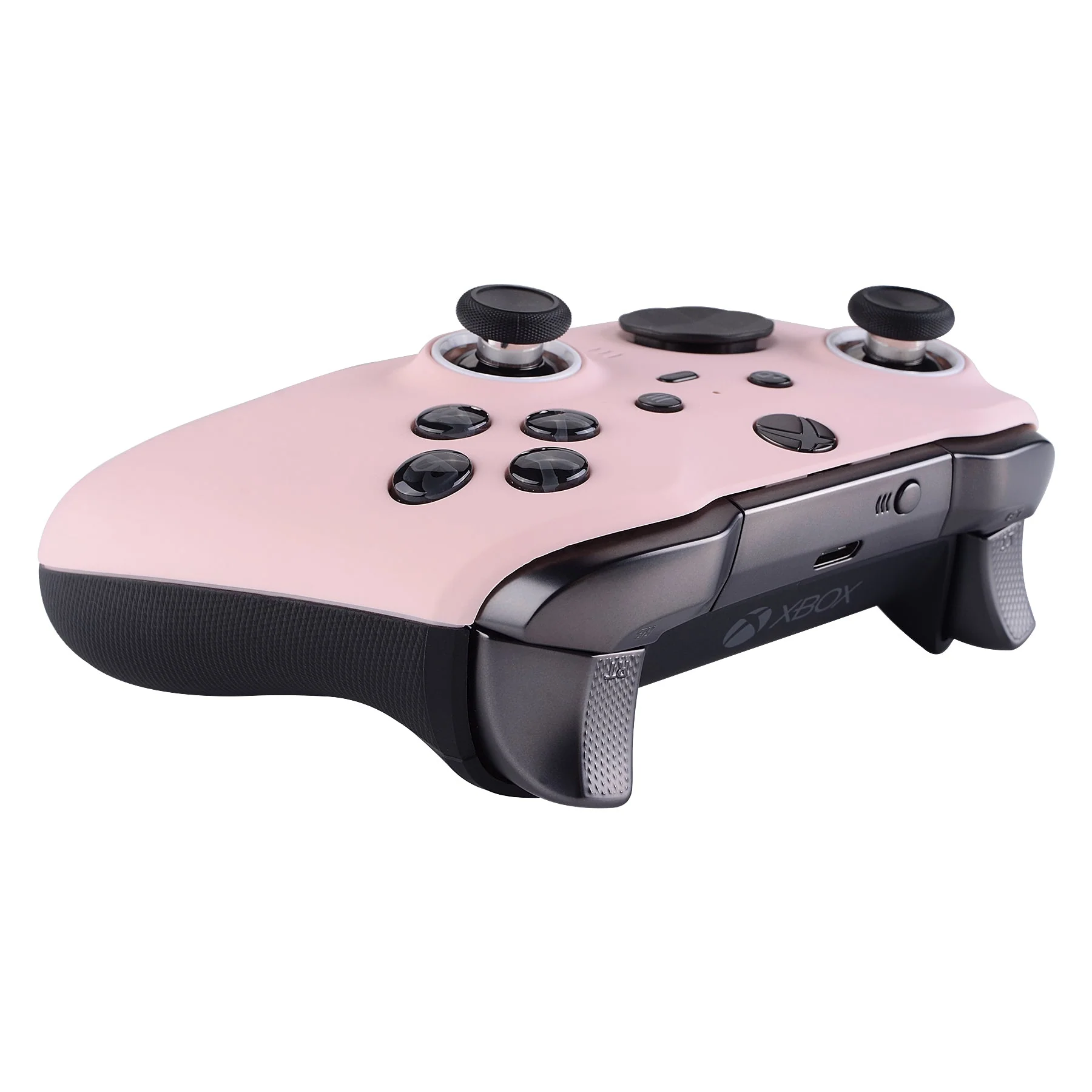 eXtremeRate Replacement Front Housing Shell Case with Accent Rings for Xbox One Elite Series 2 & Elite 2 Core Controller (Model 1797) - Cherry Blossoms Pink - Image 7