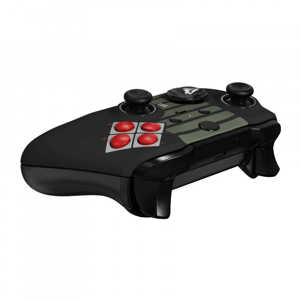 eXtremeRate Replacement Front Housing Shell Case with Accent Rings for Xbox One Elite Series 2 & Elite 2 Core Controller (Model 1797) - Classic NES Style - Image 7