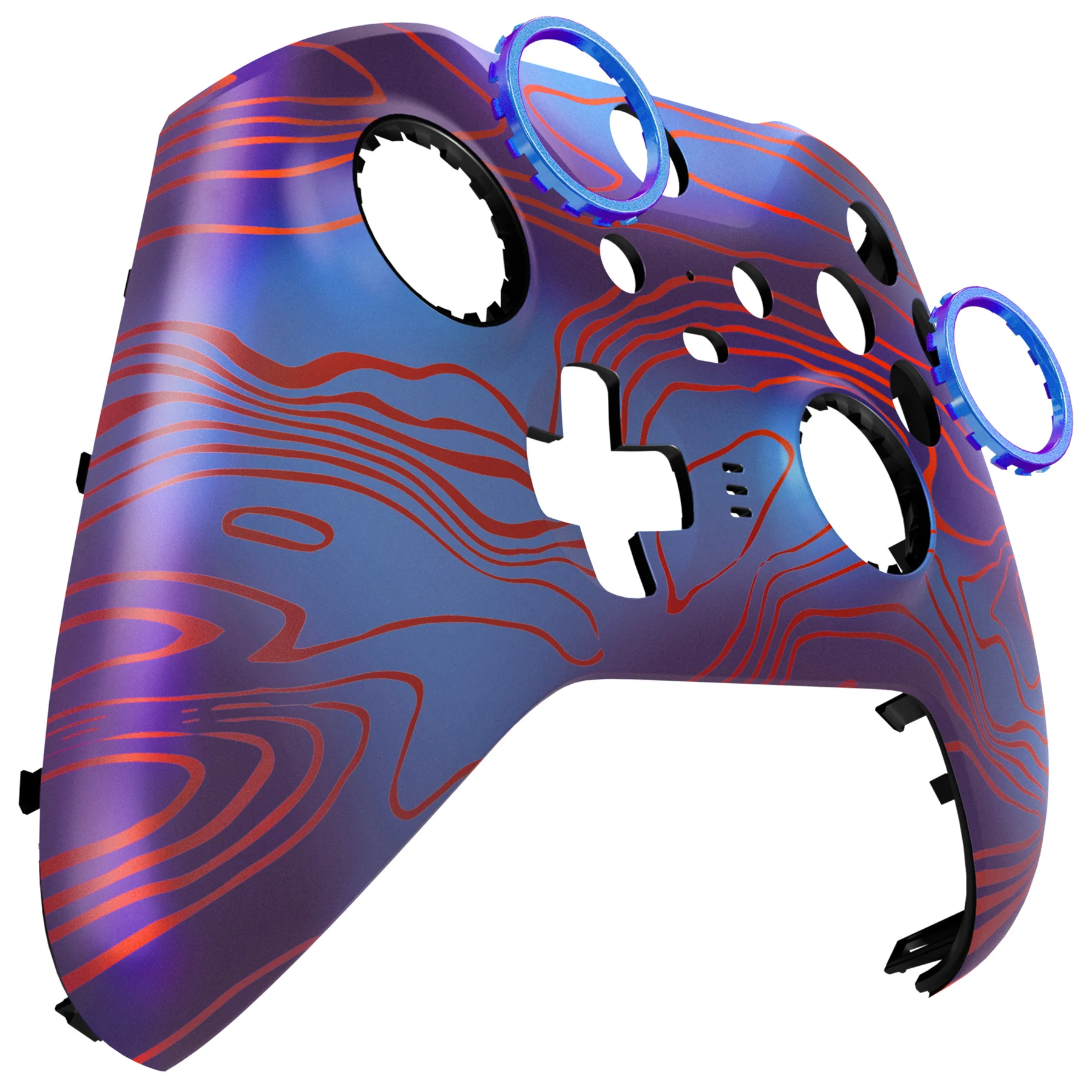 eXtremeRate Replacement Front Housing Shell Case with Accent Rings for Xbox One Elite Series 2 & Elite 2 Core Controller (Model 1797) - Damascuscamo - Image 10