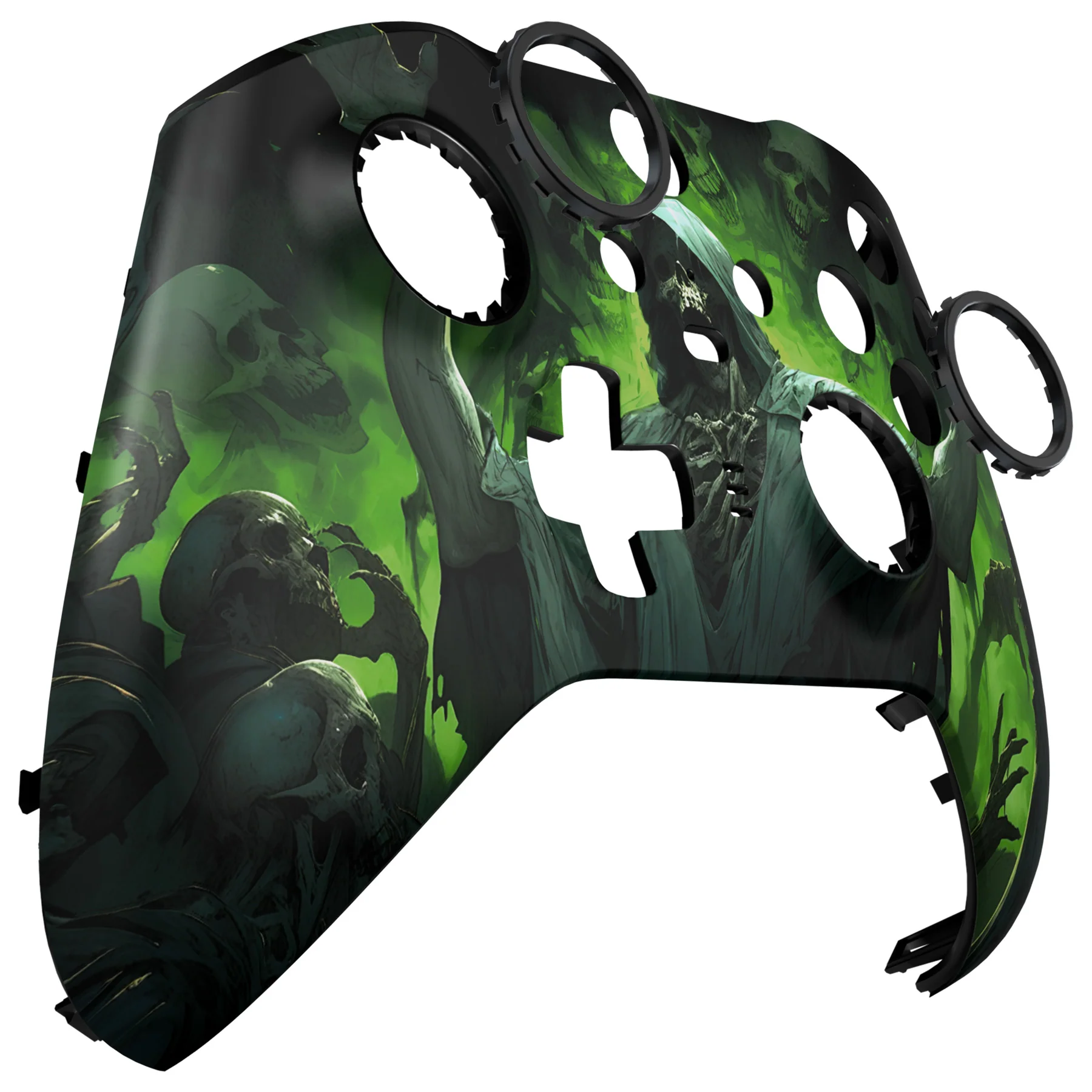 eXtremeRate Replacement Front Housing Shell Case with Accent Rings for Xbox One Elite Series 2 & Elite 2 Core Controller (Model 1797) - Dark Carnival - Image 10