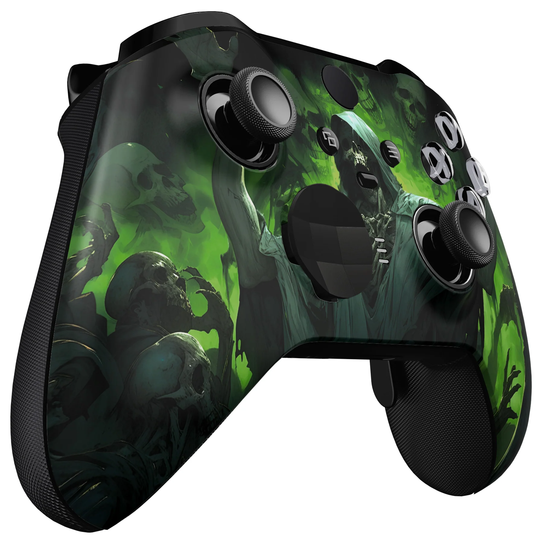 eXtremeRate Replacement Front Housing Shell Case with Accent Rings for Xbox One Elite Series 2 & Elite 2 Core Controller (Model 1797) - Dark Carnival - Image 6