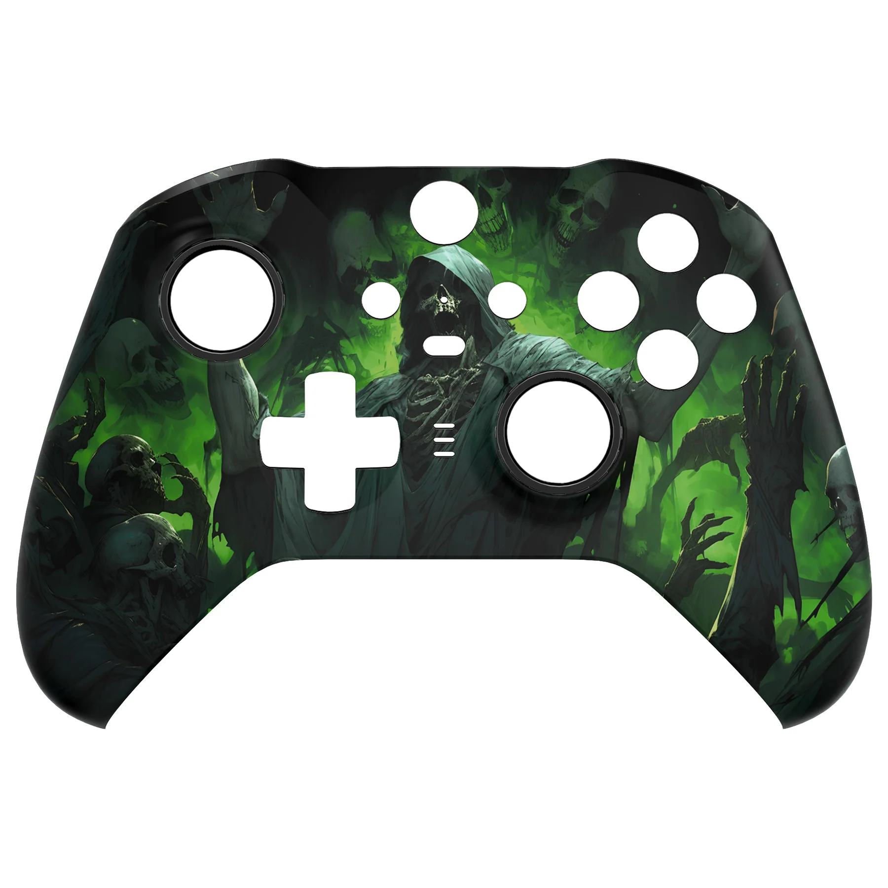 eXtremeRate Replacement Front Housing Shell Case with Accent Rings for Xbox One Elite Series 2 & Elite 2 Core Controller (Model 1797) - Dark Carnival - Image 8