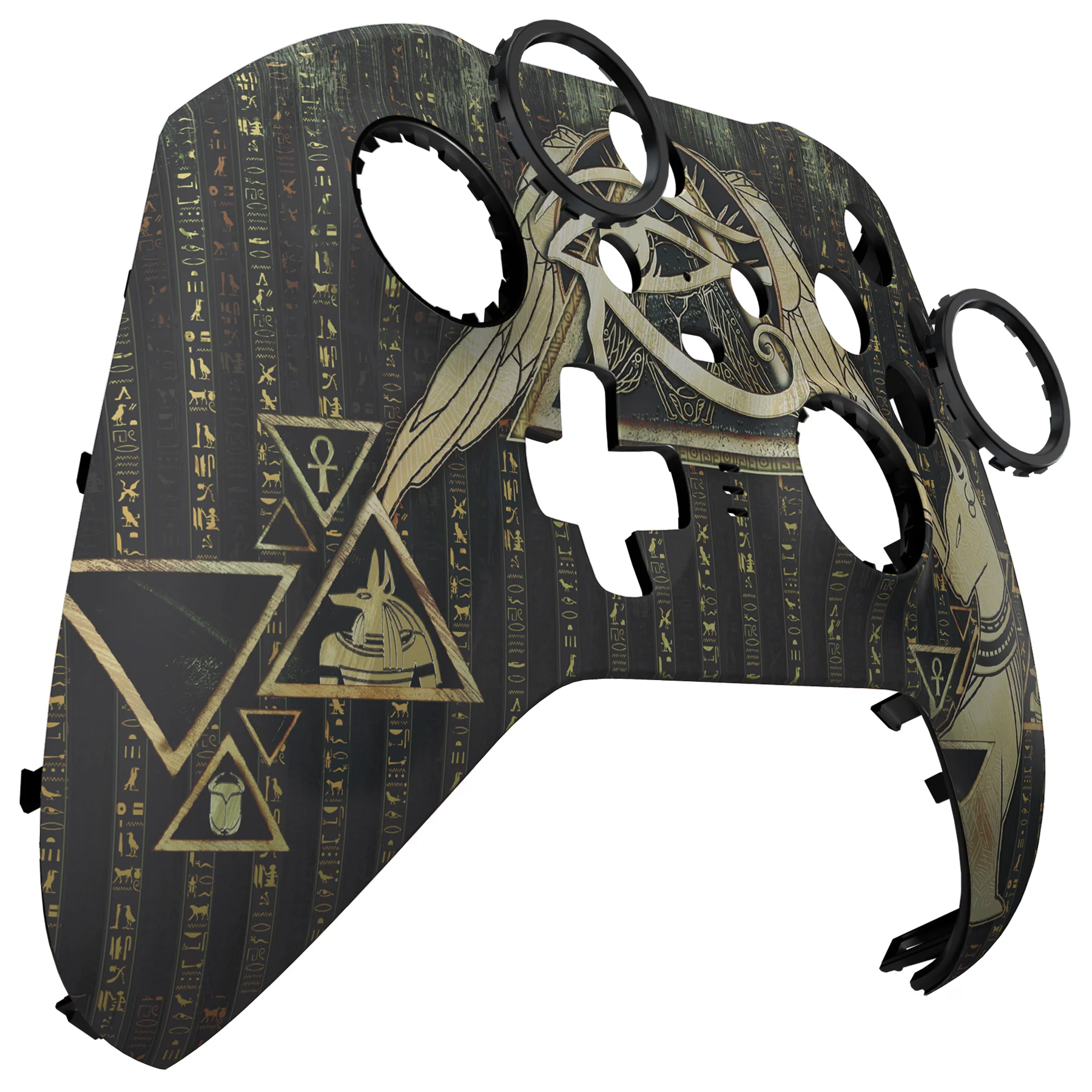 eXtremeRate Replacement Front Housing Shell Case with Accent Rings for Xbox One Elite Series 2 & Elite 2 Core Controller (Model 1797) - Eye of Providence Pyramid - Image 10
