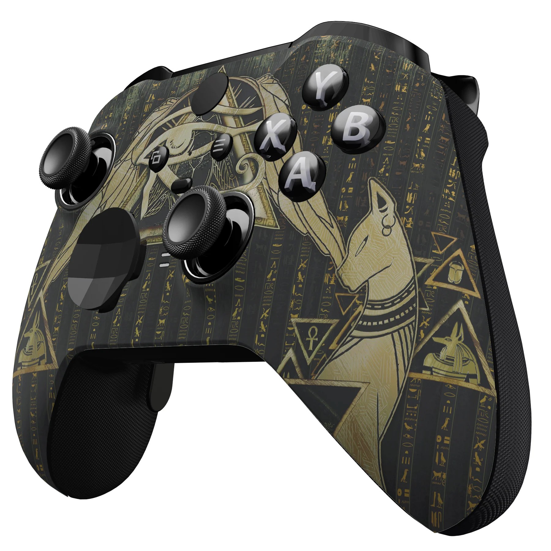 eXtremeRate Replacement Front Housing Shell Case with Accent Rings for Xbox One Elite Series 2 & Elite 2 Core Controller (Model 1797) - Eye of Providence Pyramid - Image 5