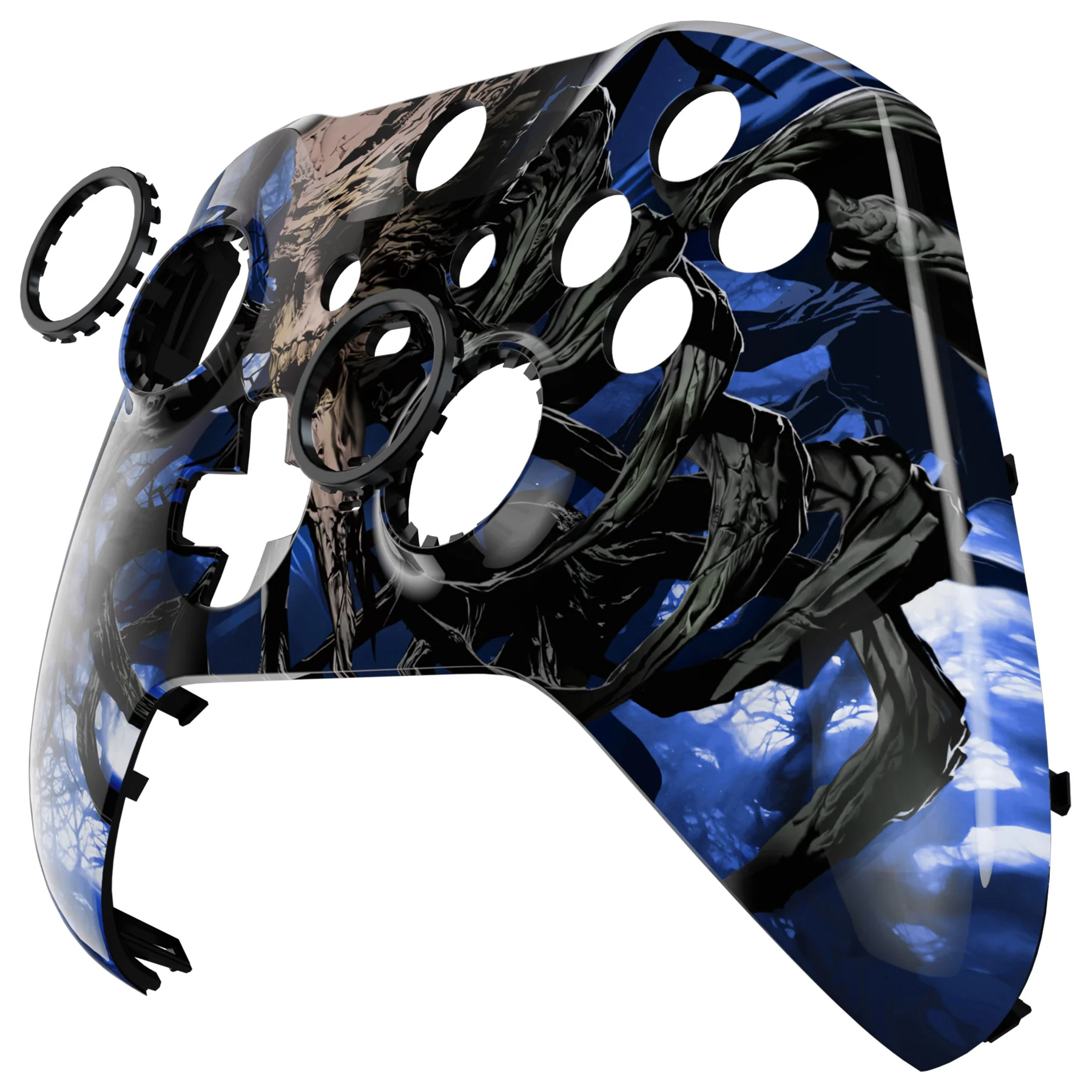 eXtremeRate Replacement Front Housing Shell Case with Accent Rings for Xbox One Elite Series 2 & Elite 2 Core Controller (Model 1797) - Glow in Dark - The Awakening of the Earth Lord - Image 13