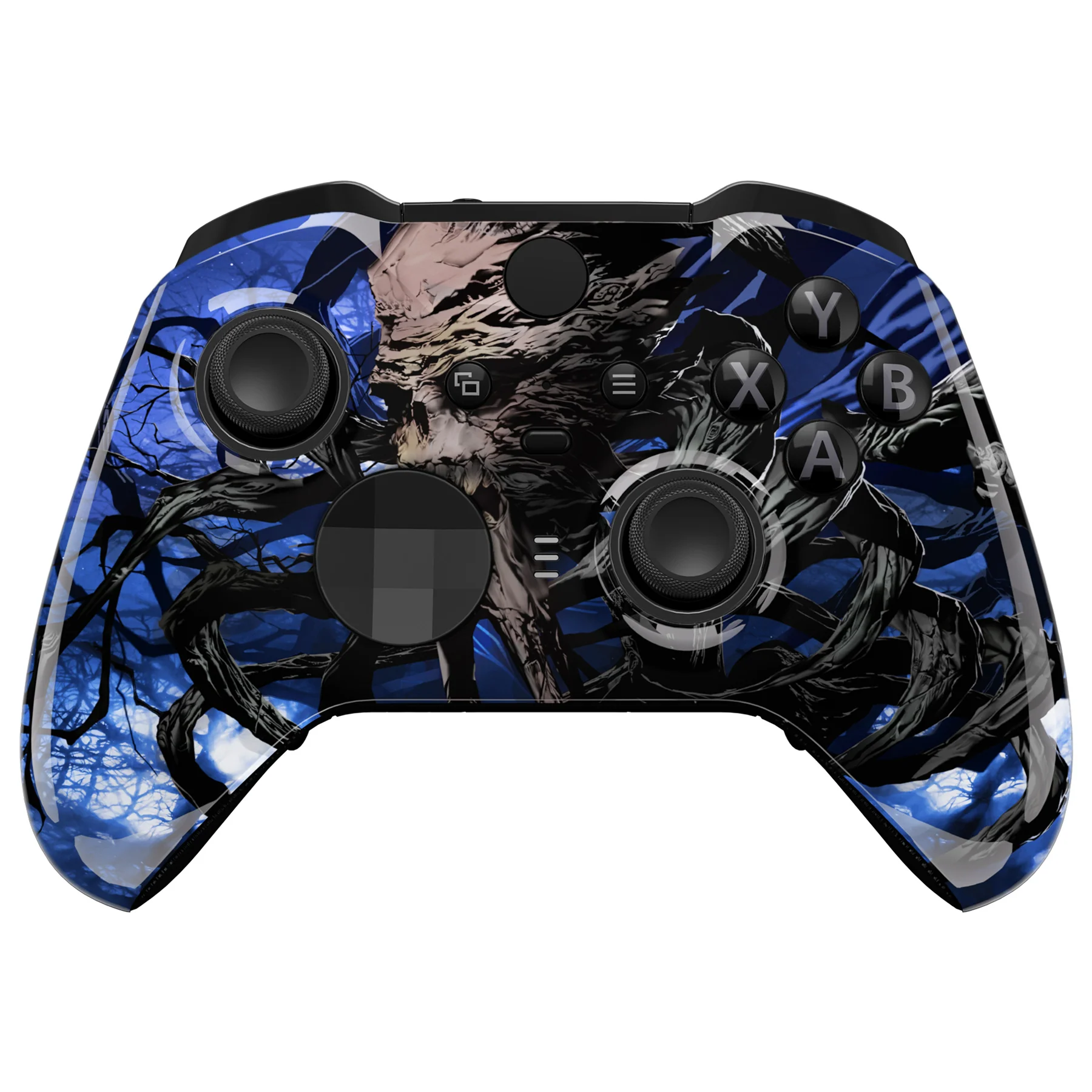 eXtremeRate Replacement Front Housing Shell Case with Accent Rings for Xbox One Elite Series 2 & Elite 2 Core Controller (Model 1797) - Glow in Dark - The Awakening of the Earth Lord - Image 2