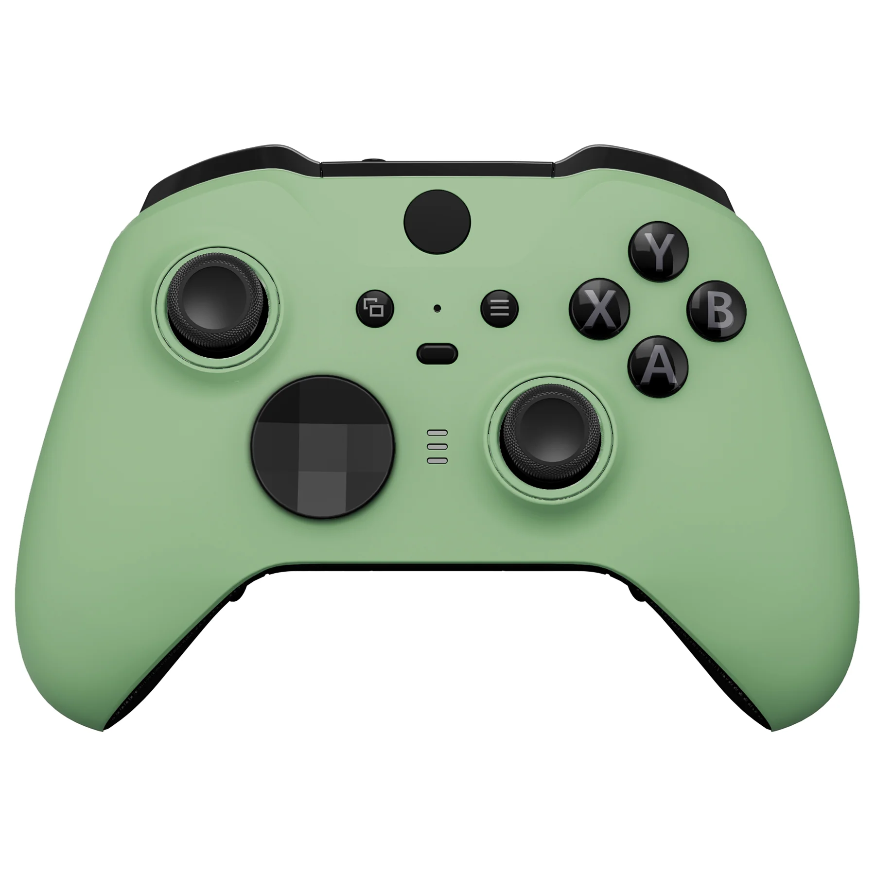 eXtremeRate Replacement Front Housing Shell Case with Accent Rings for Xbox One Elite Series 2 & Elite 2 Core Controller (Model 1797) - Matcha Green - Image 2