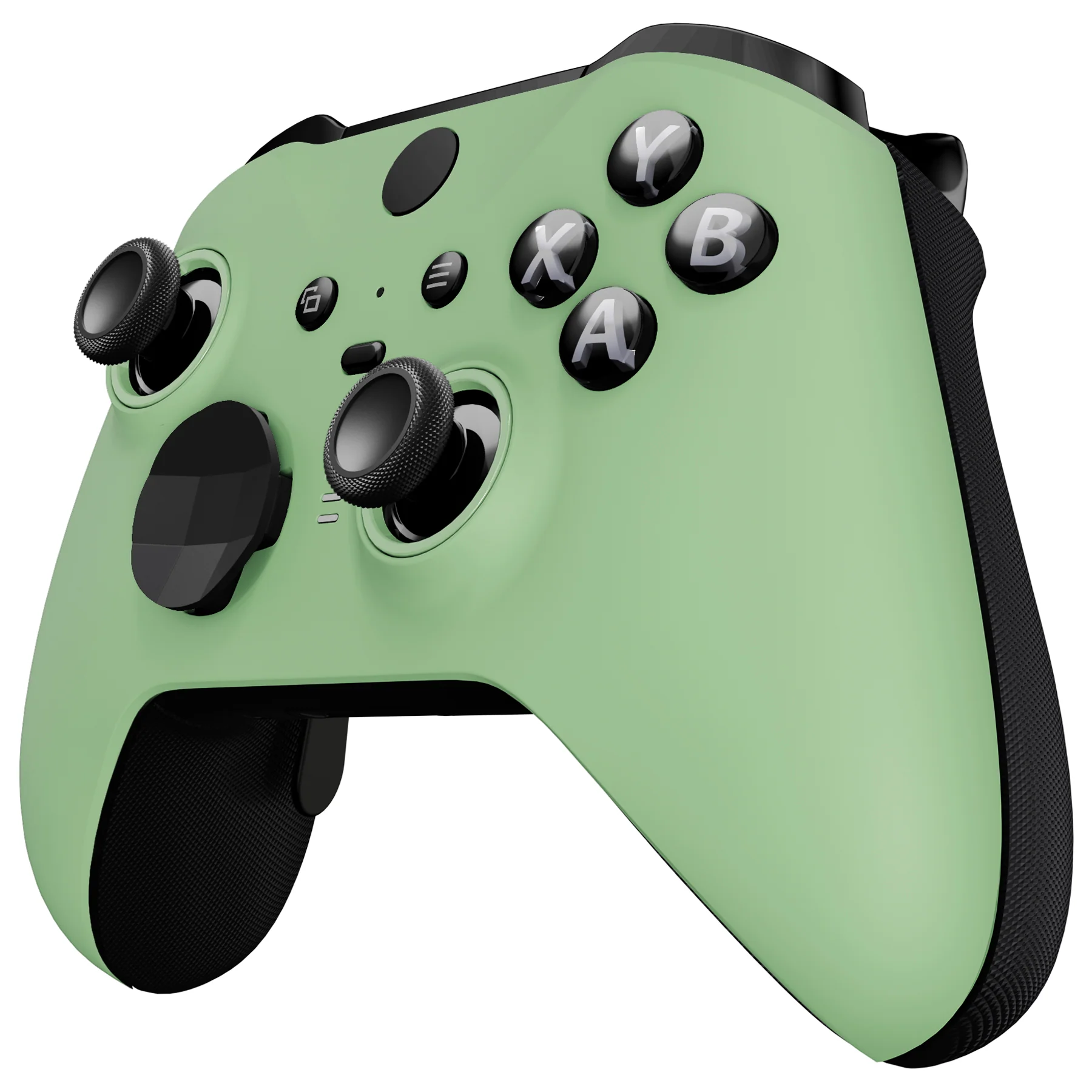 eXtremeRate Replacement Front Housing Shell Case with Accent Rings for Xbox One Elite Series 2 & Elite 2 Core Controller (Model 1797) - Matcha Green - Image 5