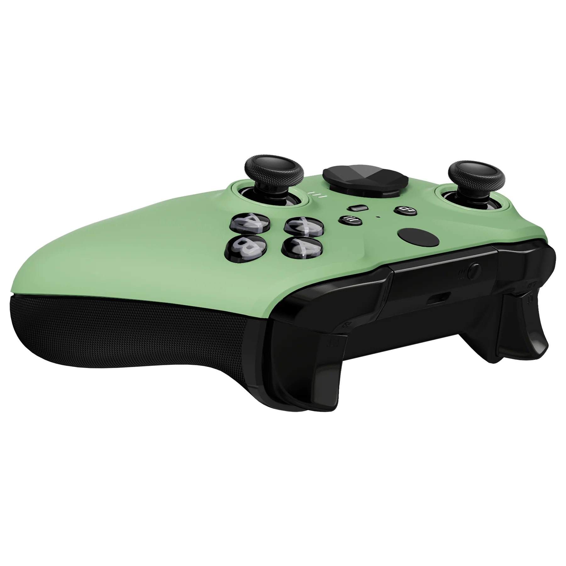 eXtremeRate Replacement Front Housing Shell Case with Accent Rings for Xbox One Elite Series 2 & Elite 2 Core Controller (Model 1797) - Matcha Green - Image 7