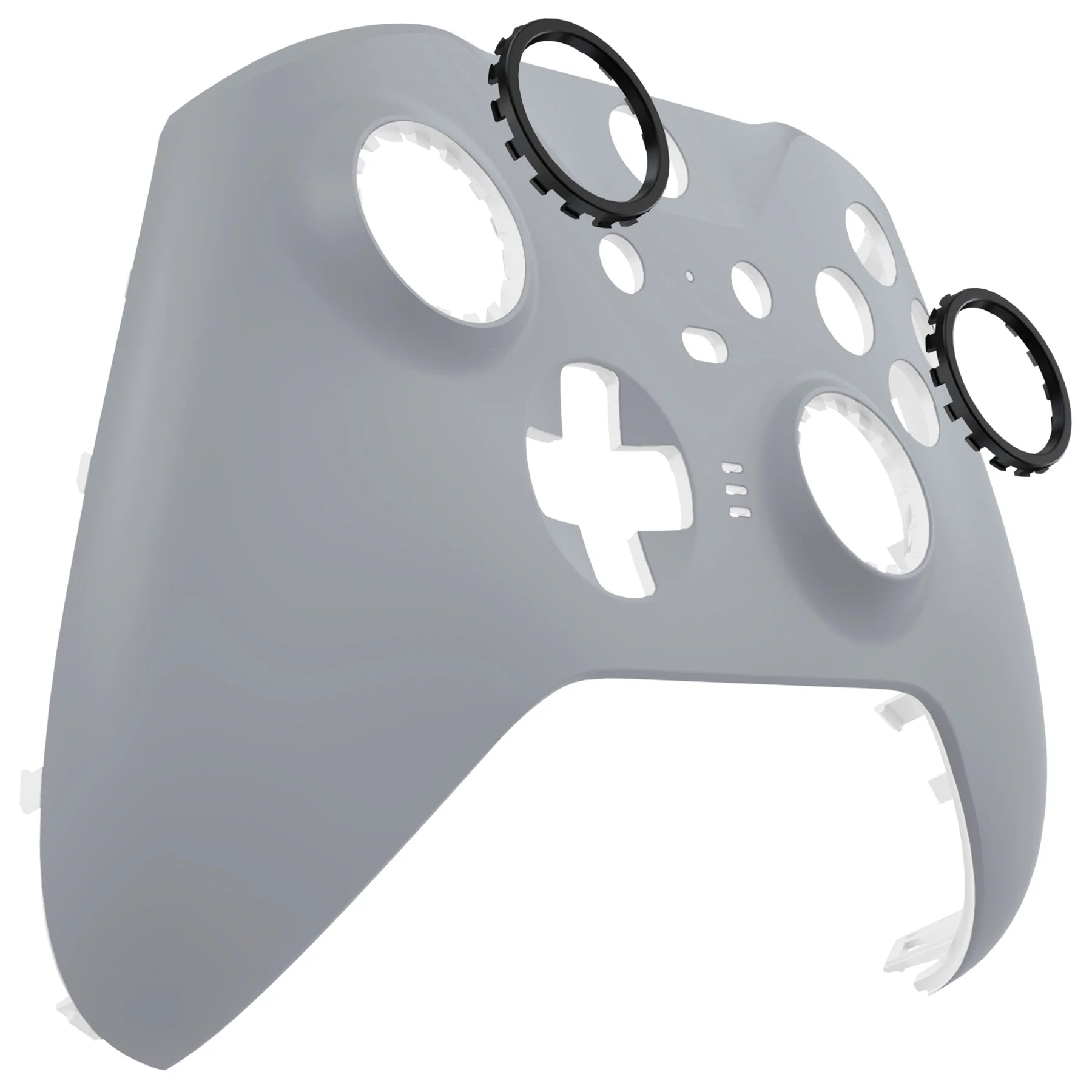 eXtremeRate Replacement Front Housing Shell Case with Accent Rings for Xbox One Elite Series 2 & Elite 2 Core Controller (Model 1797) - New Hope Gray - Image 10