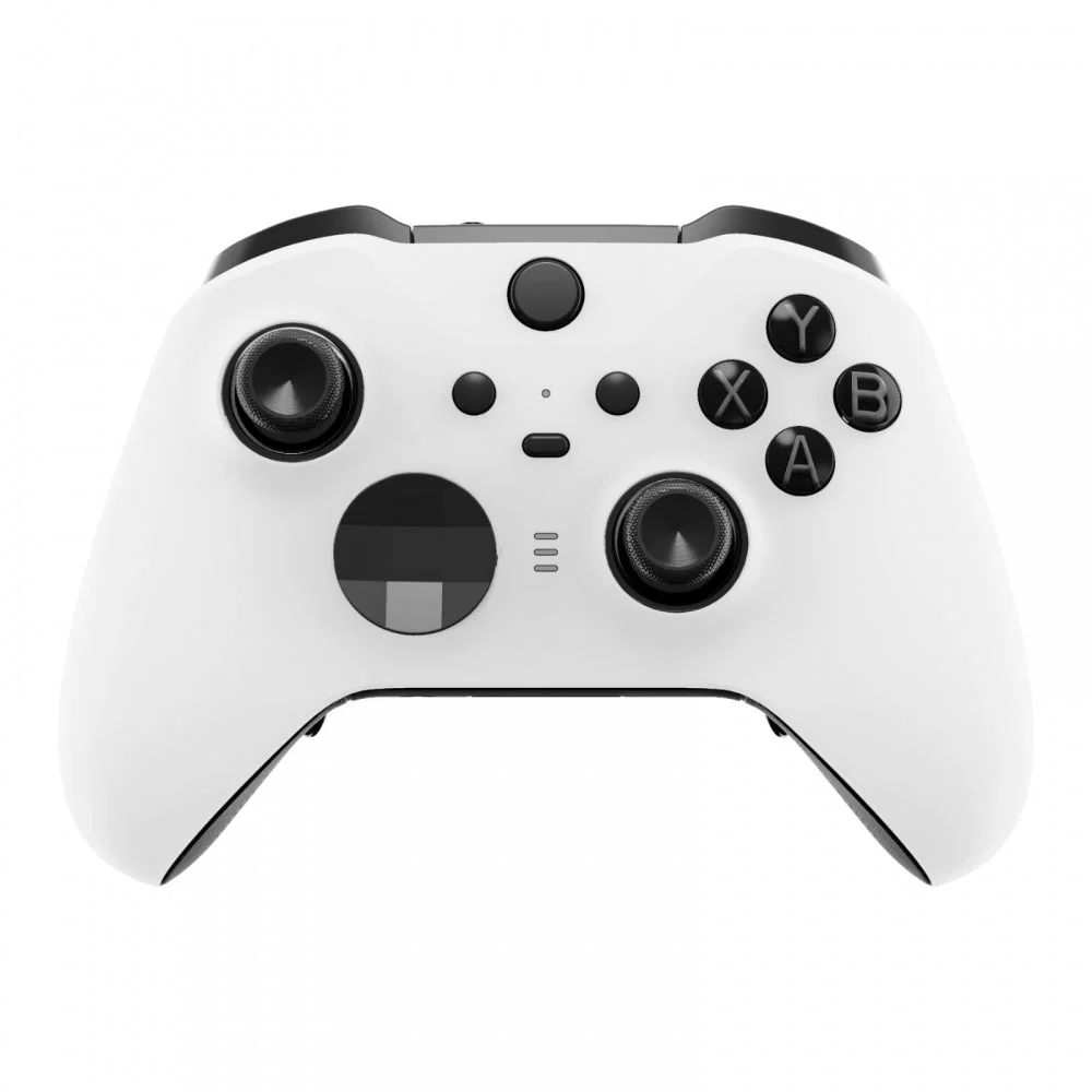 eXtremeRate Replacement Front Housing Shell Case with Accent Rings for Xbox One Elite Series 2 & Elite 2 Core Controller (Model 1797) - White - Image 2