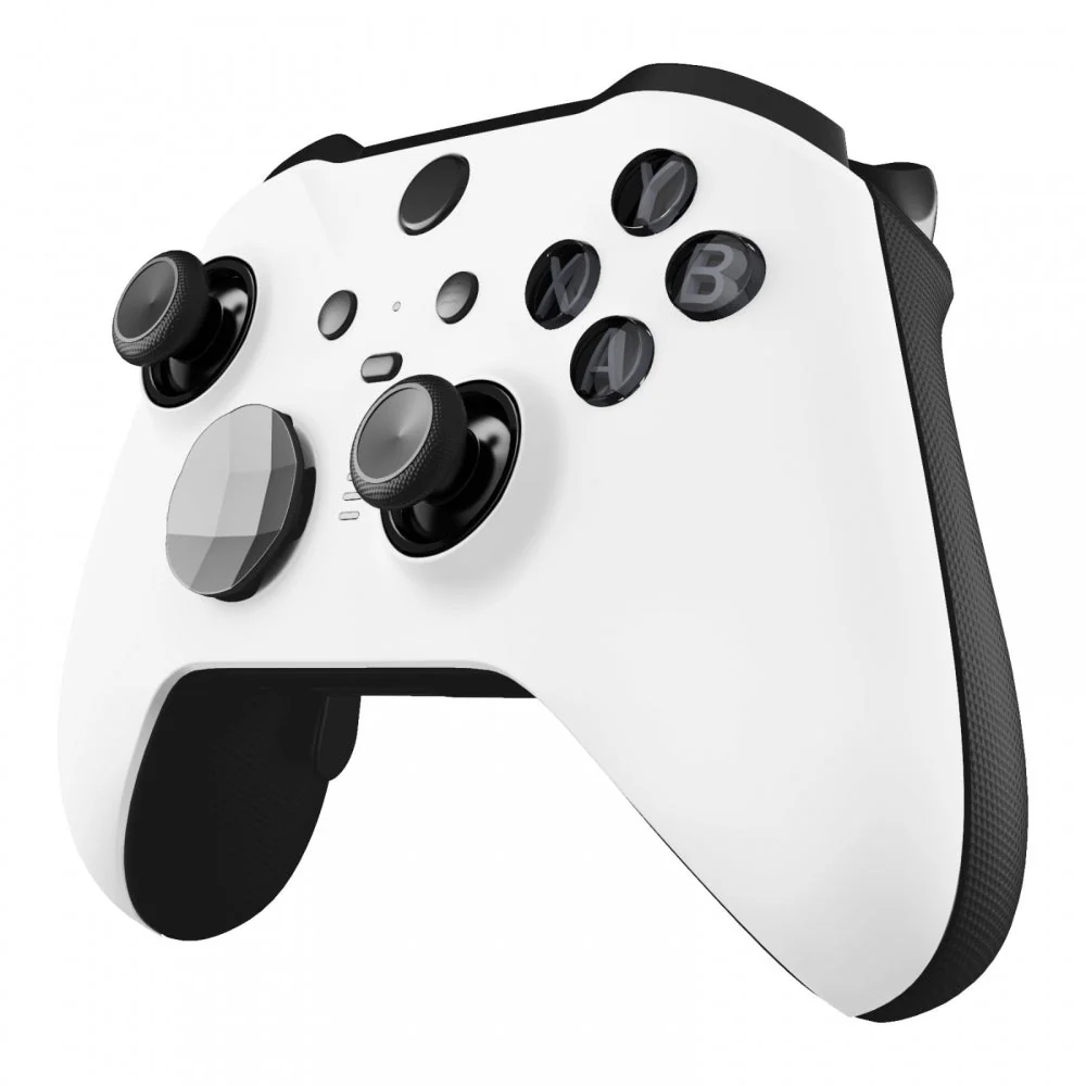 eXtremeRate Replacement Front Housing Shell Case with Accent Rings for Xbox One Elite Series 2 & Elite 2 Core Controller (Model 1797) - White - Image 5