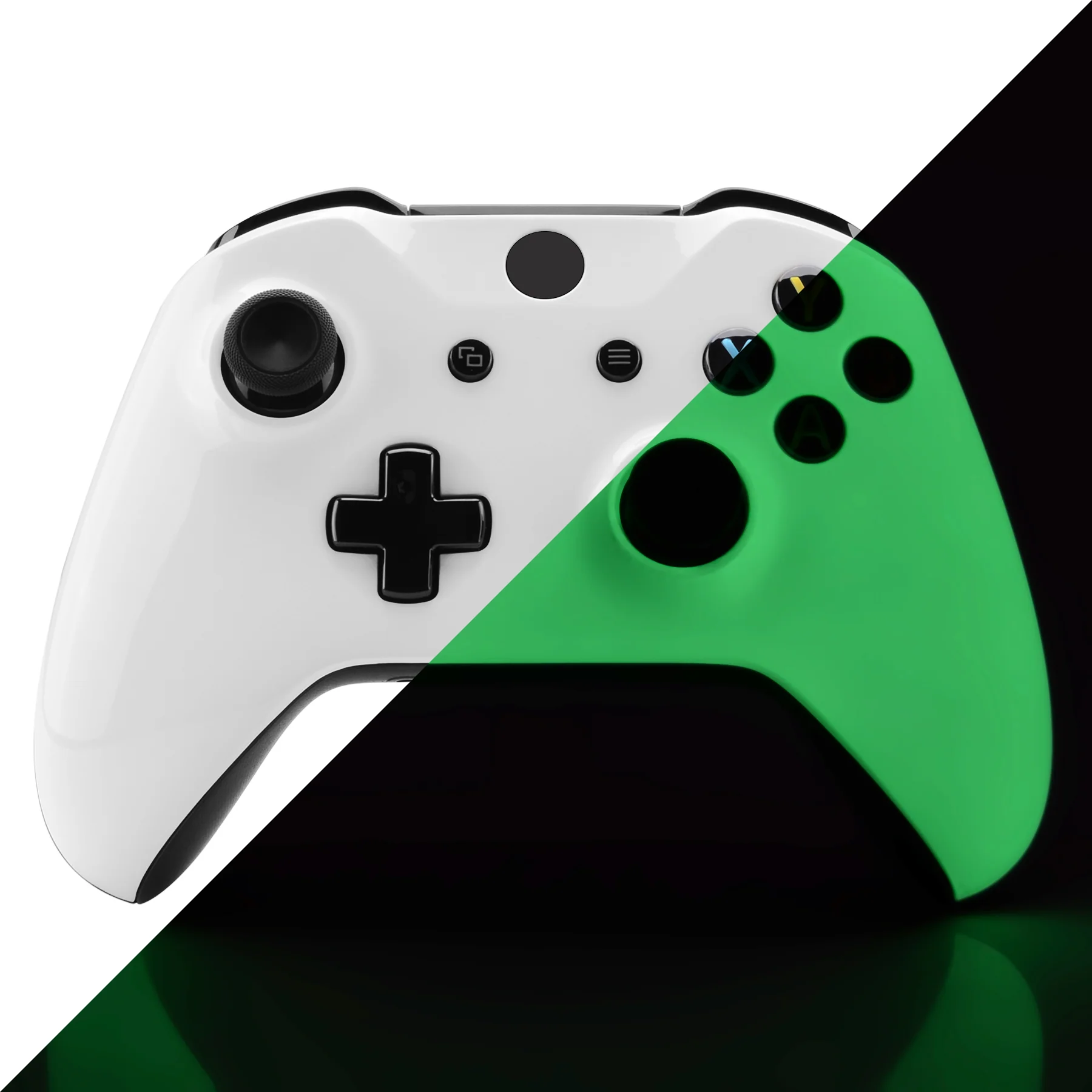 eXtremeRate Replacement Front Housing Shell for Xbox One X & S Controller (Model 1708) - Glow in The Dark - Image 2