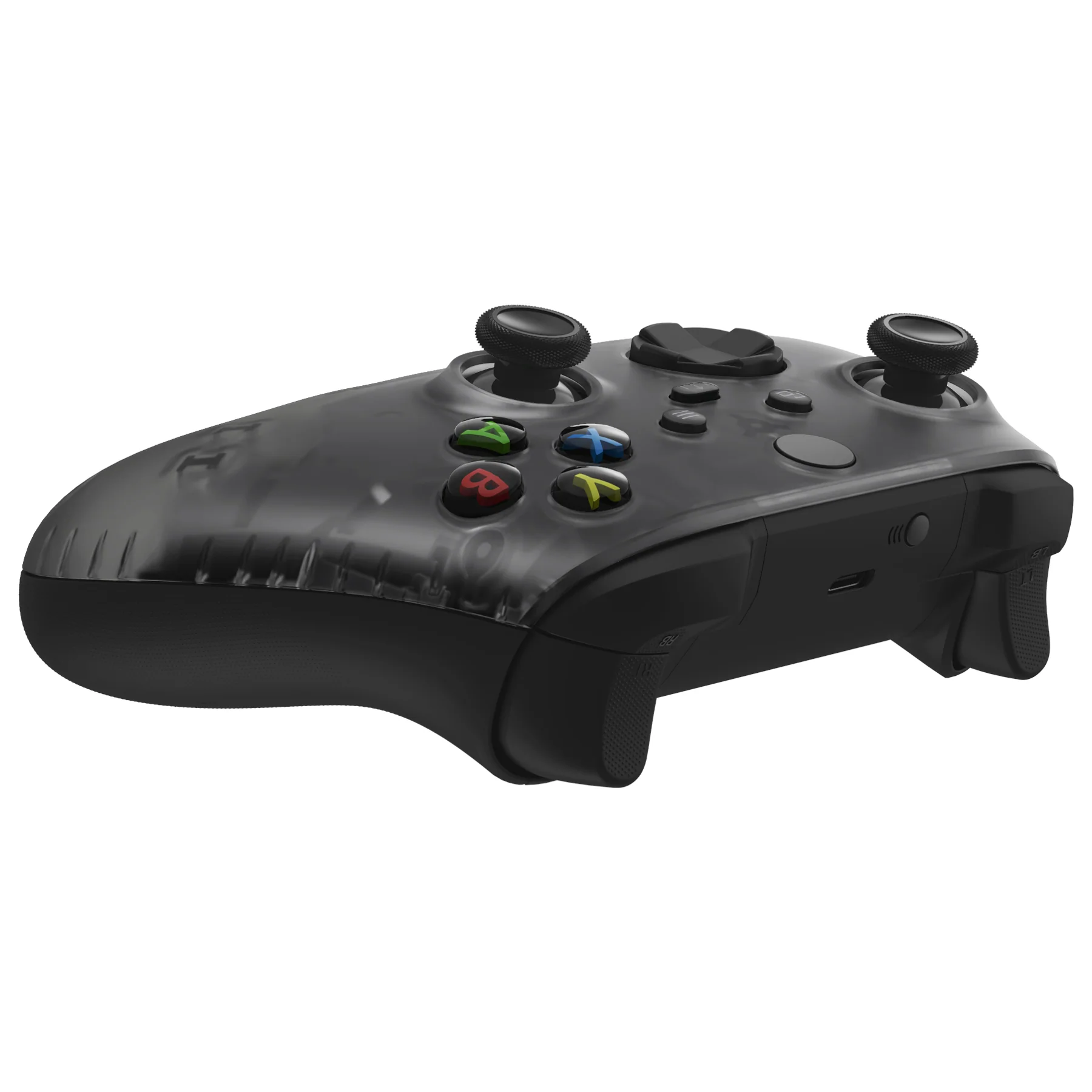 eXtremeRate Replacement Front Housing Shell for Xbox Series X & S Controller - Clear Black - Image 6