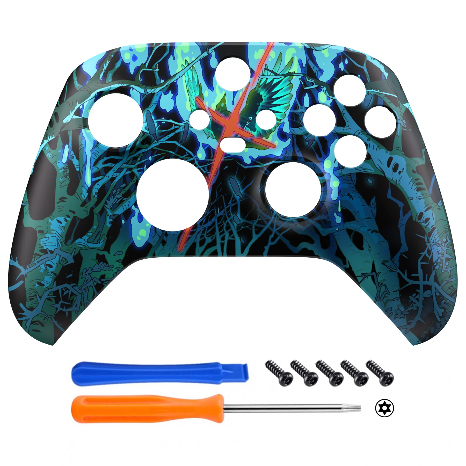 eXtremeRate Replacement Front Housing Shell for Xbox Series X & S Controller - Darkness Lost - Image 2