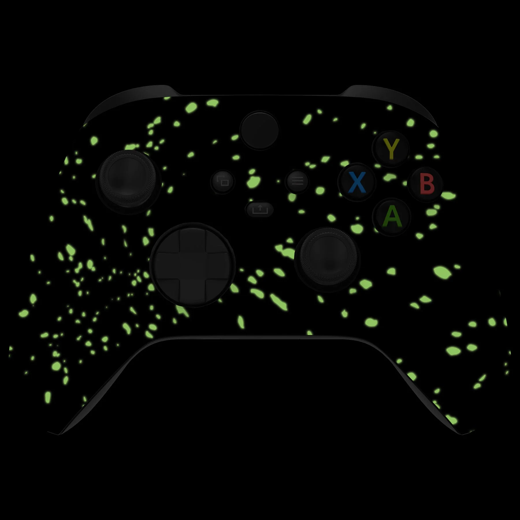 eXtremeRate Replacement Front Housing Shell for Xbox Series X & S Controller - Glow in Dark - Cosmic Camo - Image 4
