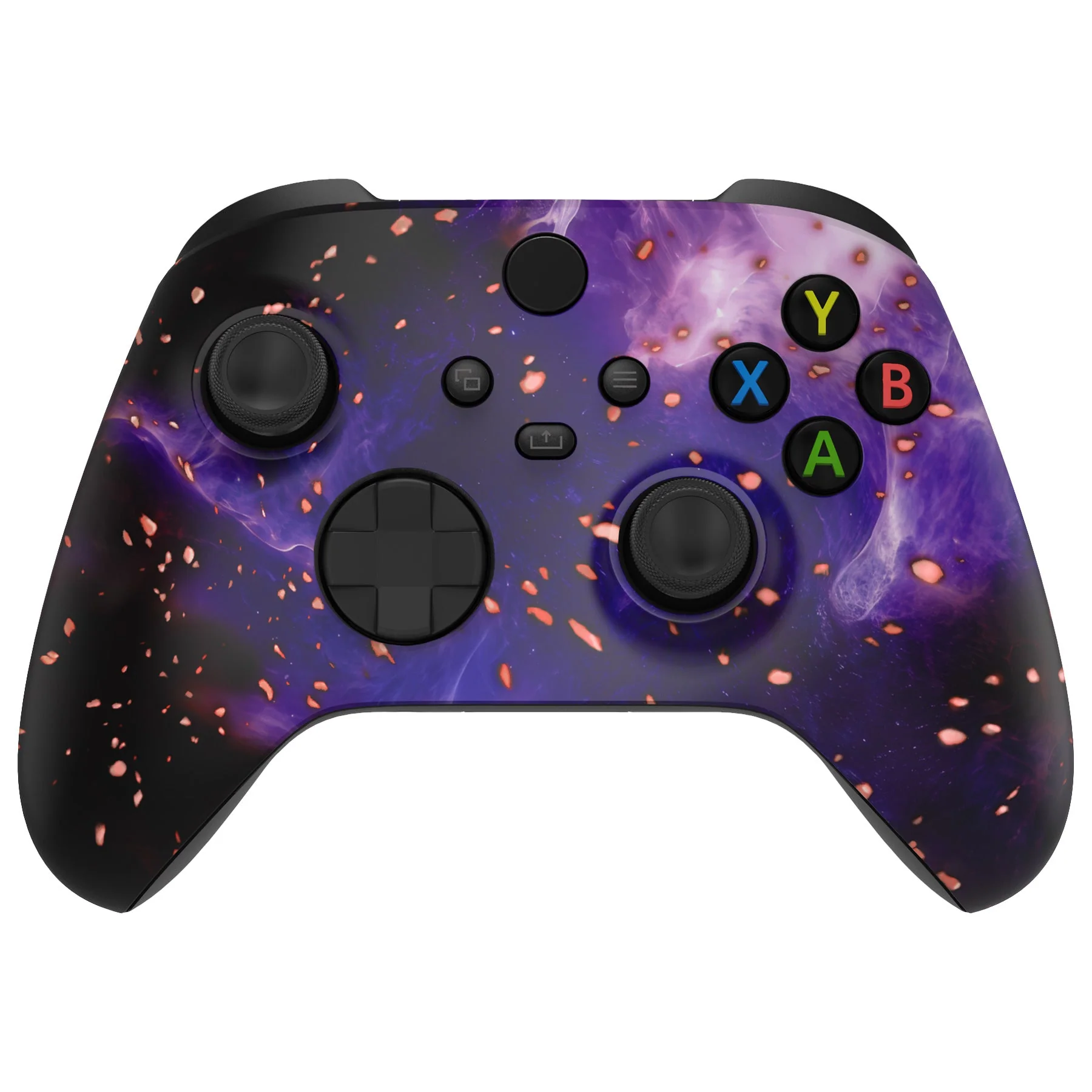 eXtremeRate Replacement Front Housing Shell for Xbox Series X & S Controller - Glow in Dark - Cosmic Camo - Image 5