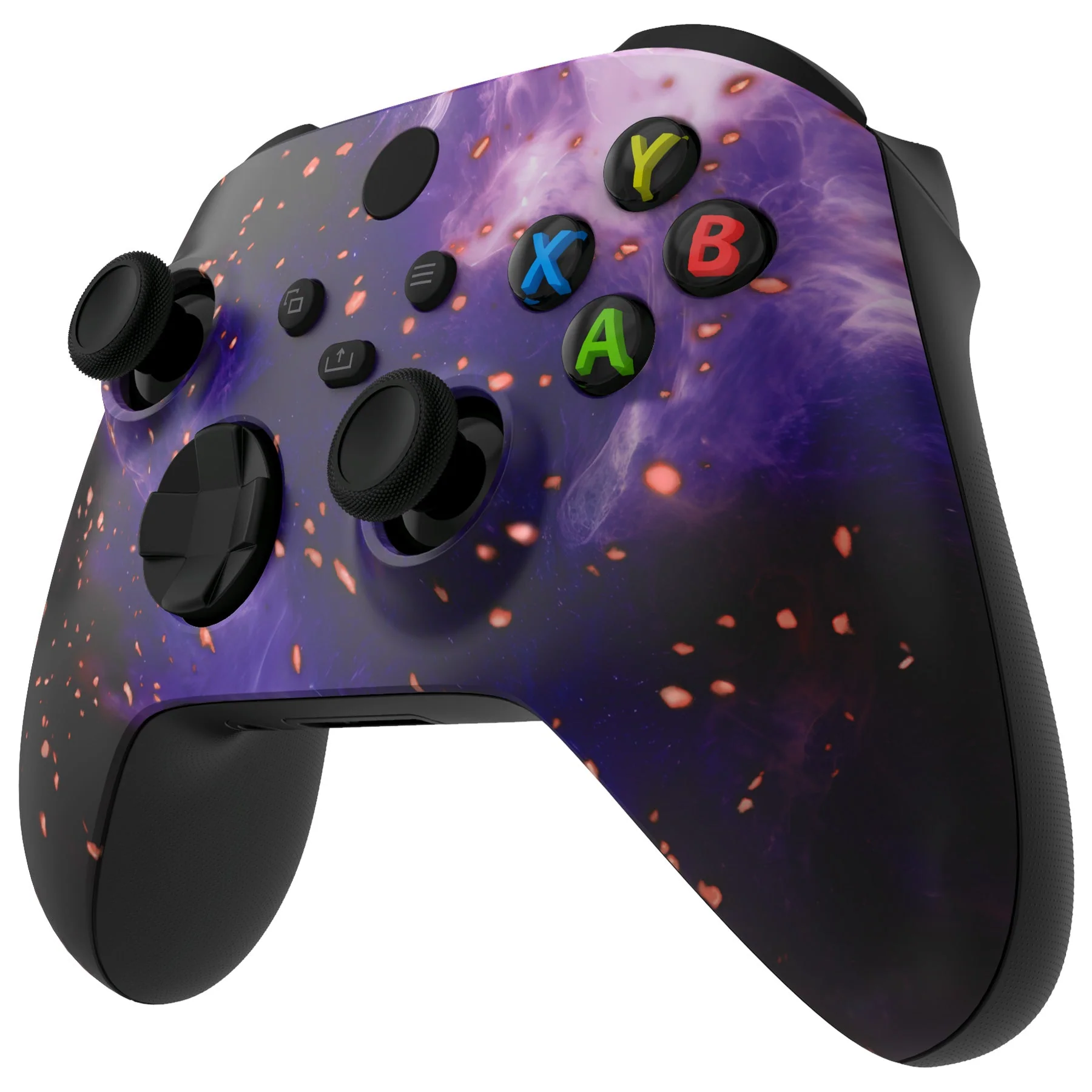 eXtremeRate Replacement Front Housing Shell for Xbox Series X & S Controller - Glow in Dark - Cosmic Camo - Image 6