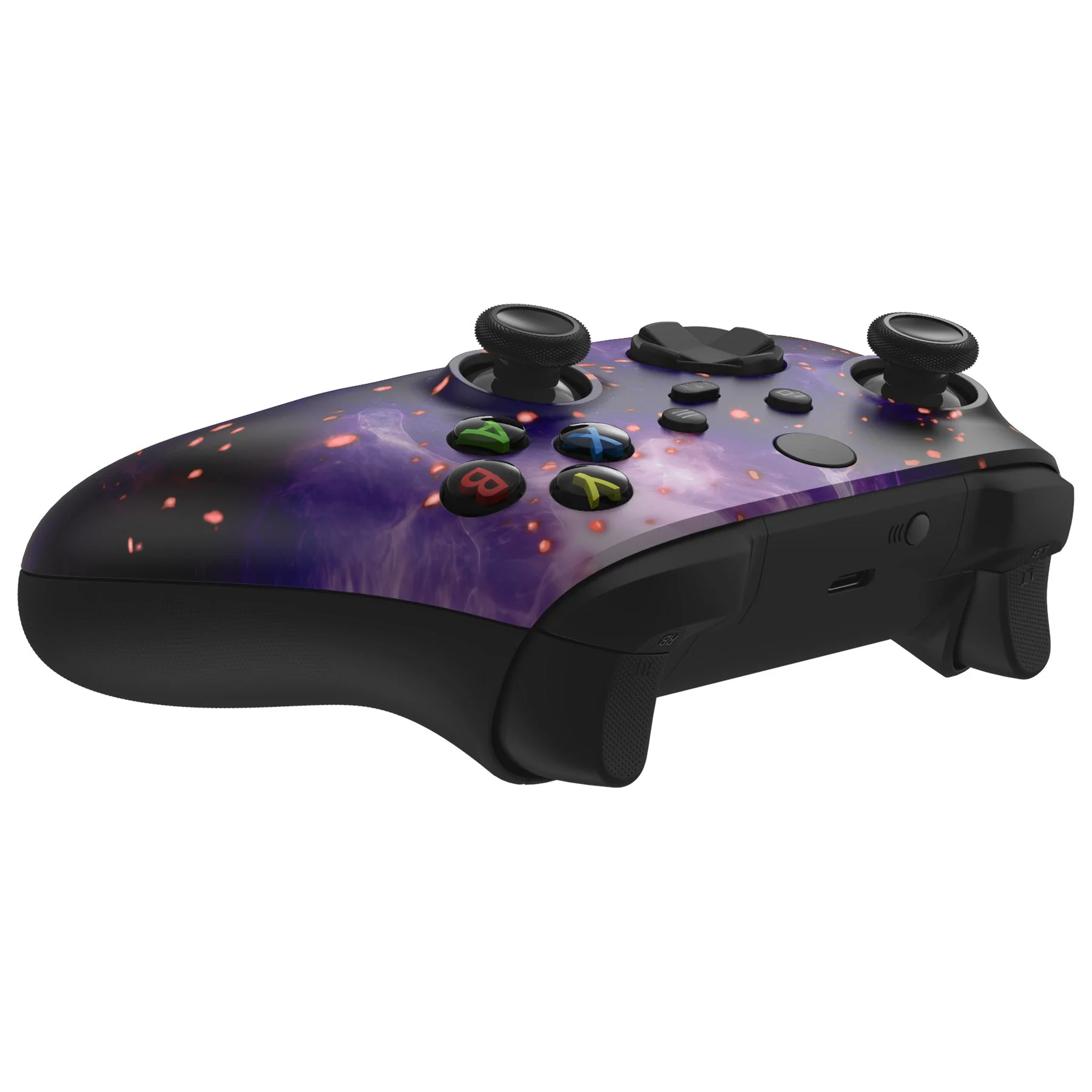 eXtremeRate Replacement Front Housing Shell for Xbox Series X & S Controller - Glow in Dark - Cosmic Camo - Image 8