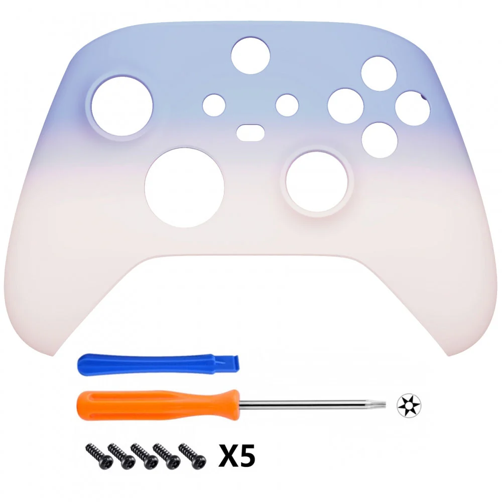 eXtremeRate Replacement Front Housing Shell for Xbox Series X & S Controller - Gradient Violet Pink - Image 2