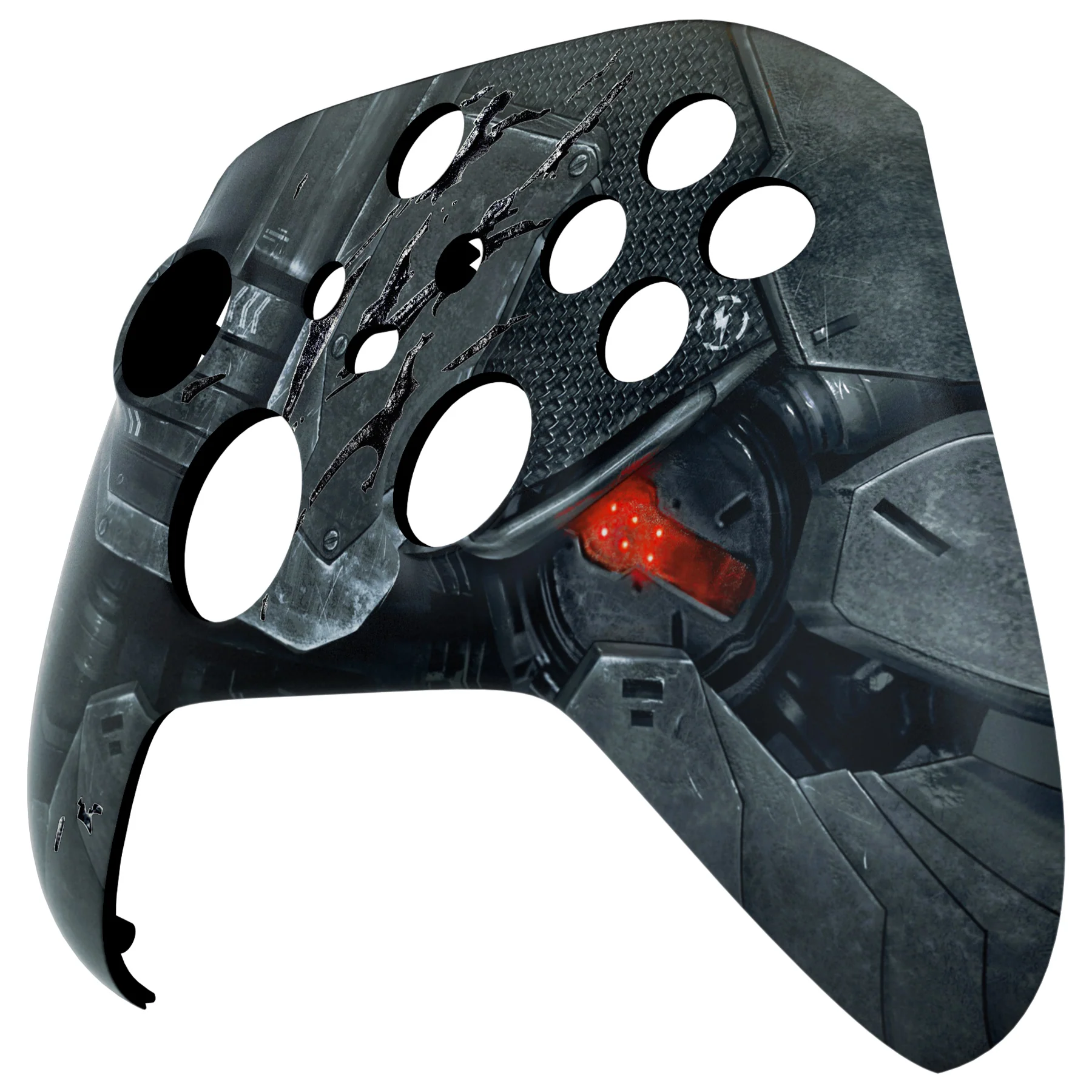 eXtremeRate Replacement Front Housing Shell for Xbox Series X & S Controller - Mecha Armor with Combat Damage Engrave - Image 8