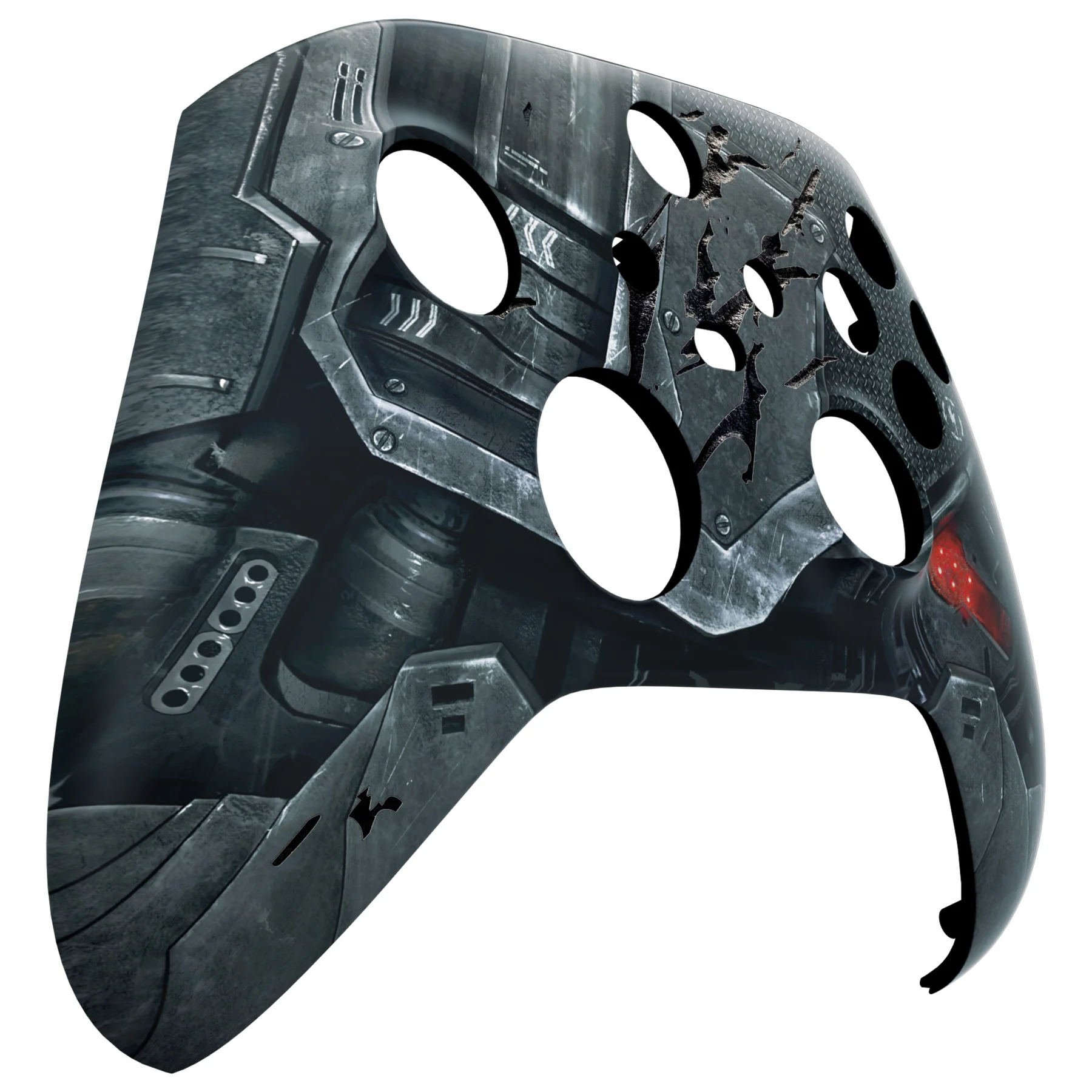 eXtremeRate Replacement Front Housing Shell for Xbox Series X & S Controller - Mecha Armor with Combat Damage Engrave - Image 9