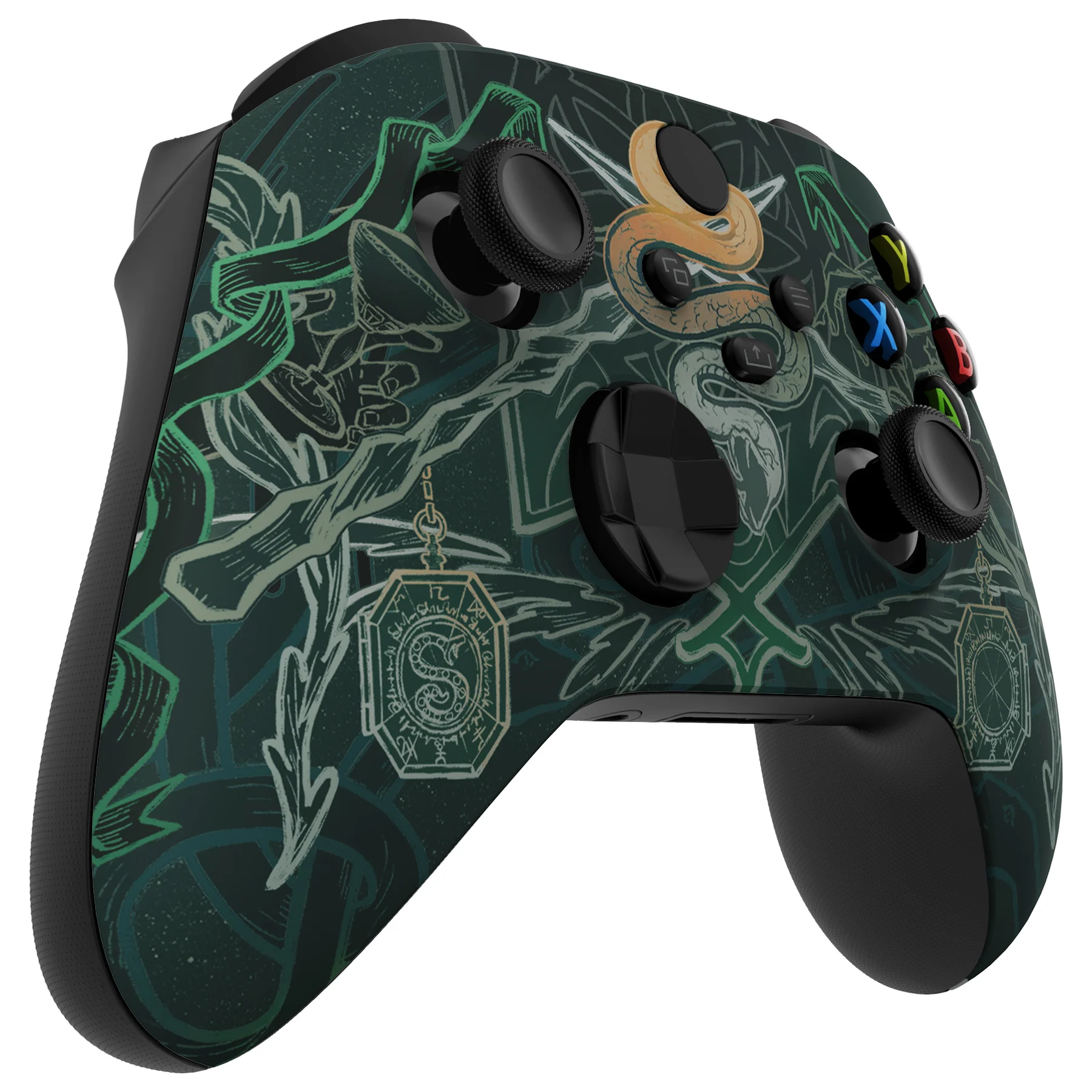 eXtremeRate Replacement Front Housing Shell for Xbox Series X & S Controller - Serpent Totem - Image 5