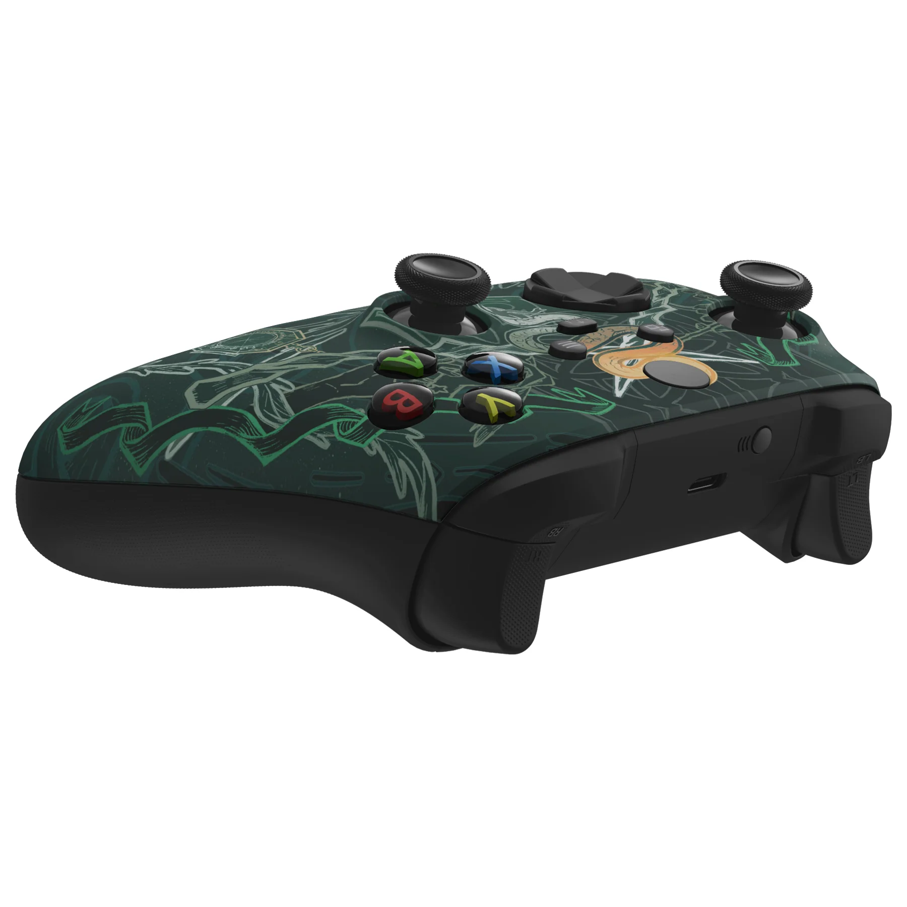 eXtremeRate Replacement Front Housing Shell for Xbox Series X & S Controller - Serpent Totem - Image 6