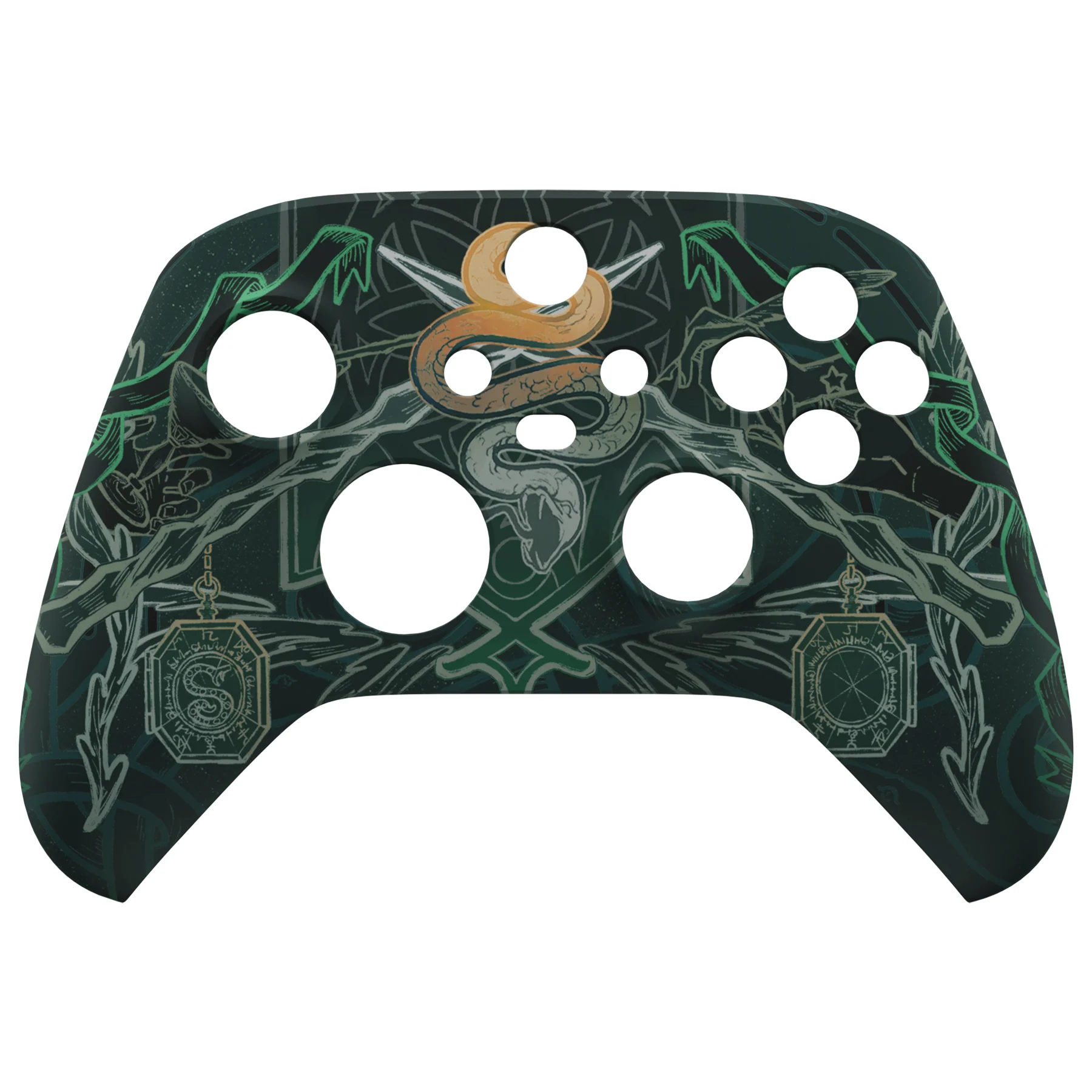 eXtremeRate Replacement Front Housing Shell for Xbox Series X & S Controller - Serpent Totem - Image 7
