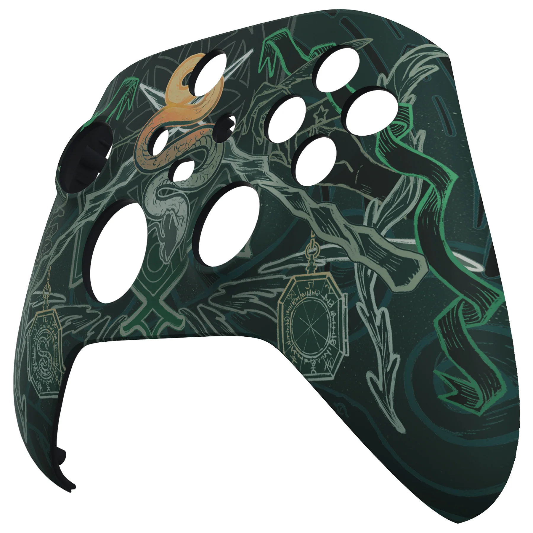eXtremeRate Replacement Front Housing Shell for Xbox Series X & S Controller - Serpent Totem - Image 8