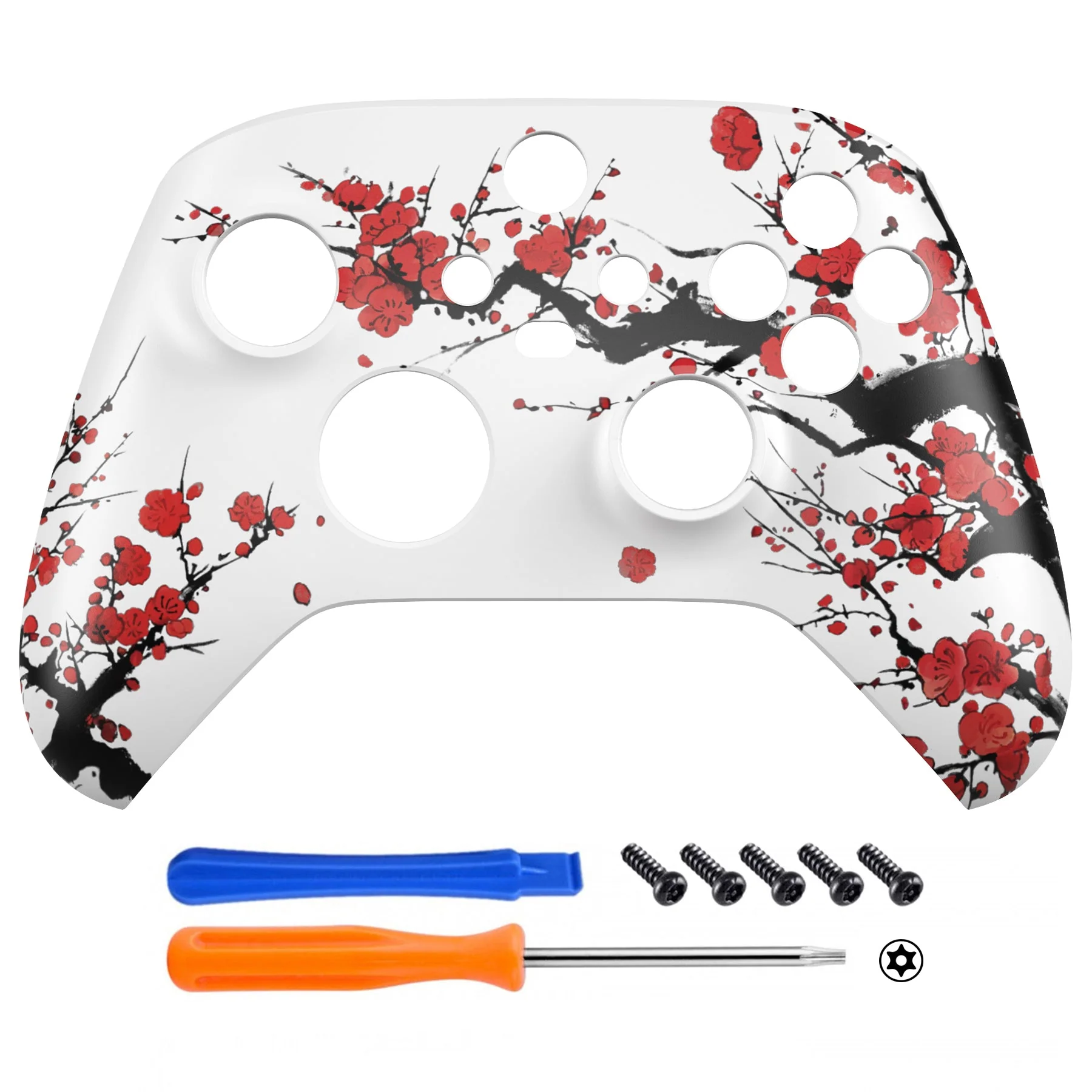 eXtremeRate Replacement Front Housing Shell for Xbox Series X & S Controller - Winter Blossom - Image 2