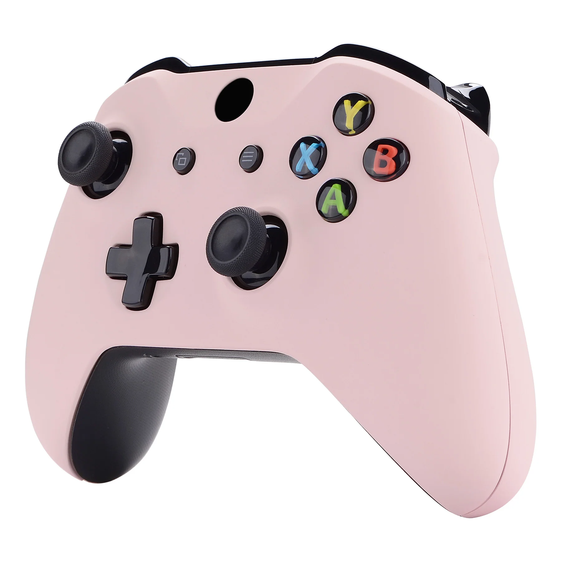 eXtremeRate Replacement Front Housing Shell with Side Rails Panel for Xbox One X & S Controller (Model 1708) - Cherry Blossoms Pink - Image 4