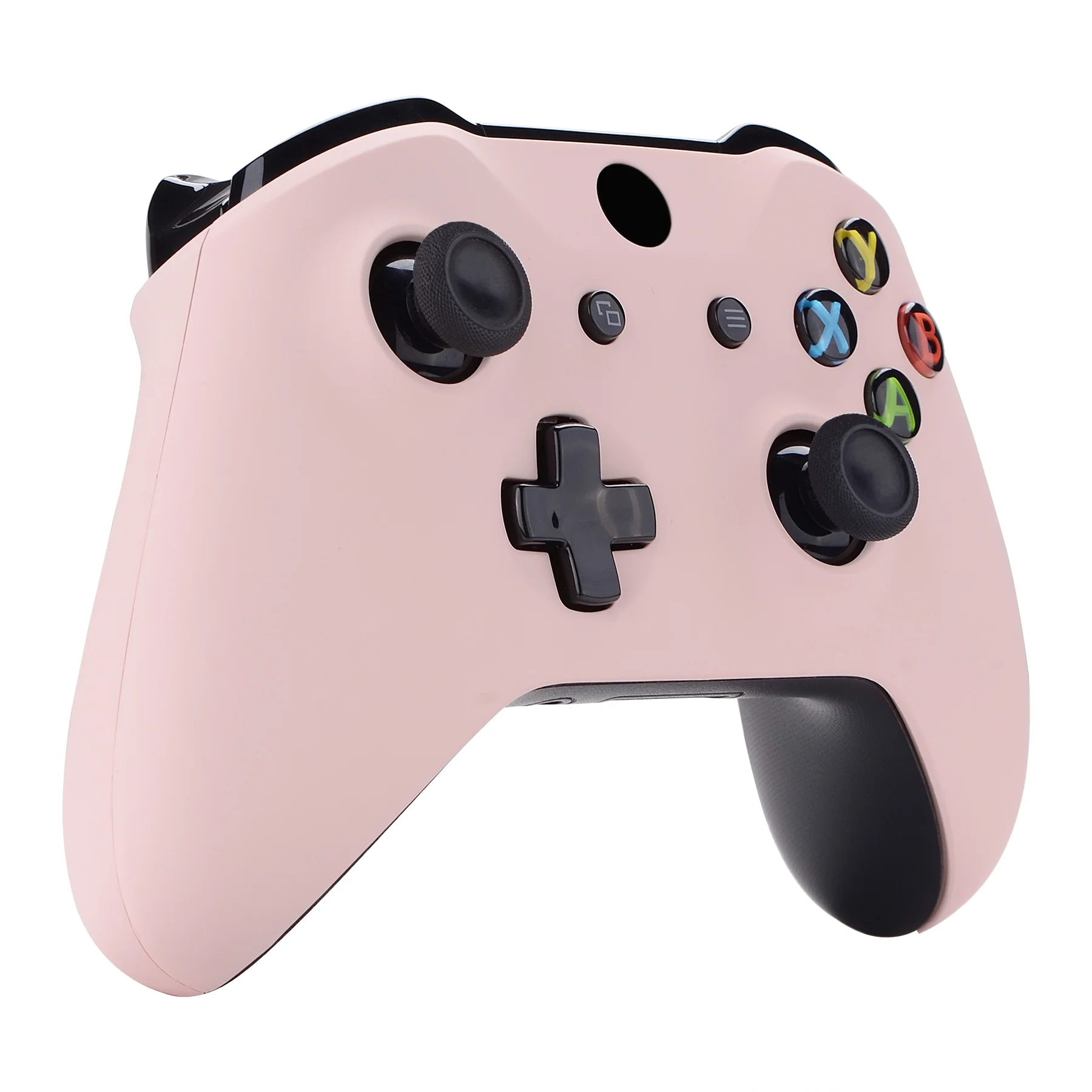 eXtremeRate Replacement Front Housing Shell with Side Rails Panel for Xbox One X & S Controller (Model 1708) - Cherry Blossoms Pink - Image 5