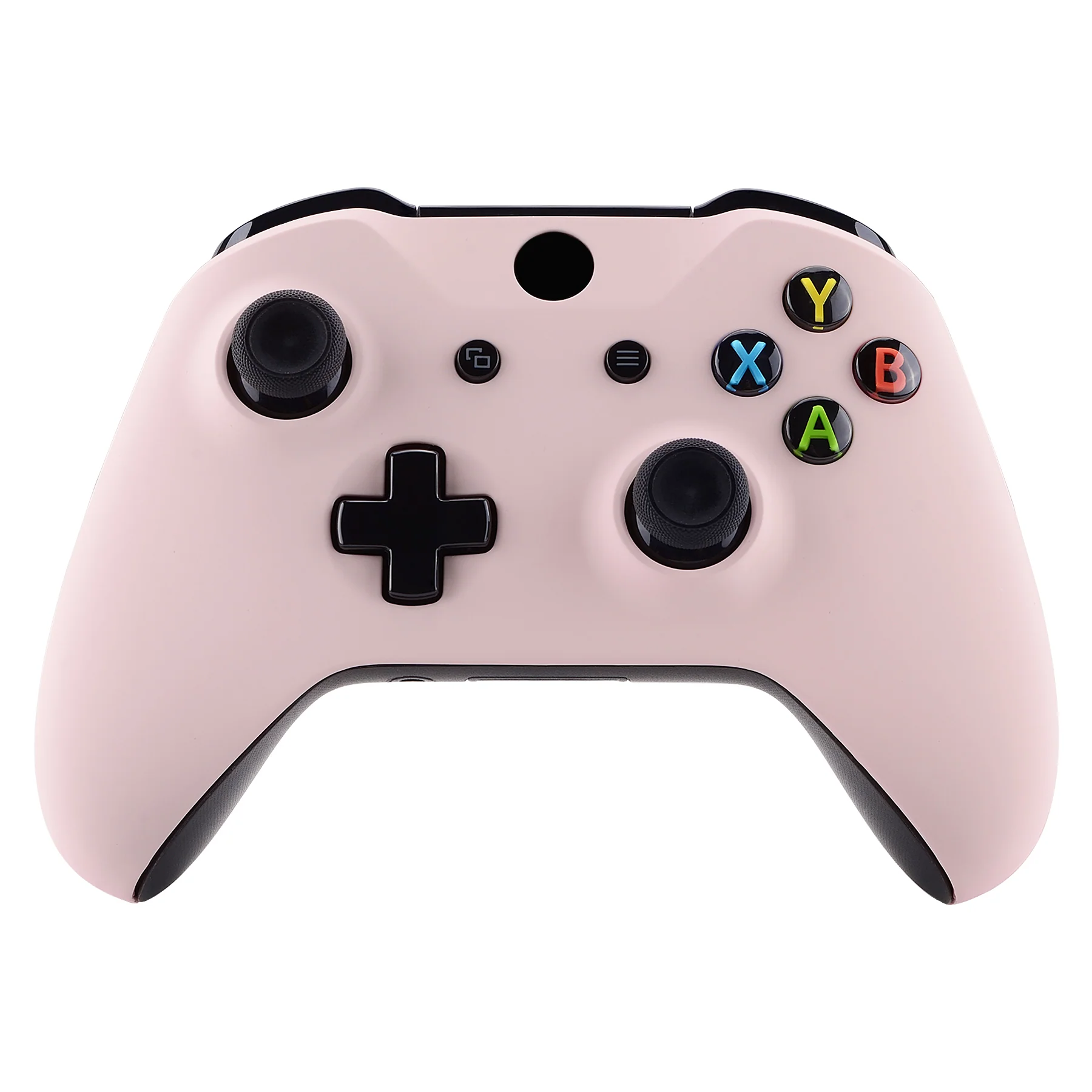 eXtremeRate Replacement Front Housing Shell with Side Rails Panel for Xbox One X & S Controller (Model 1708) - Cherry Blossoms Pink - Image 6