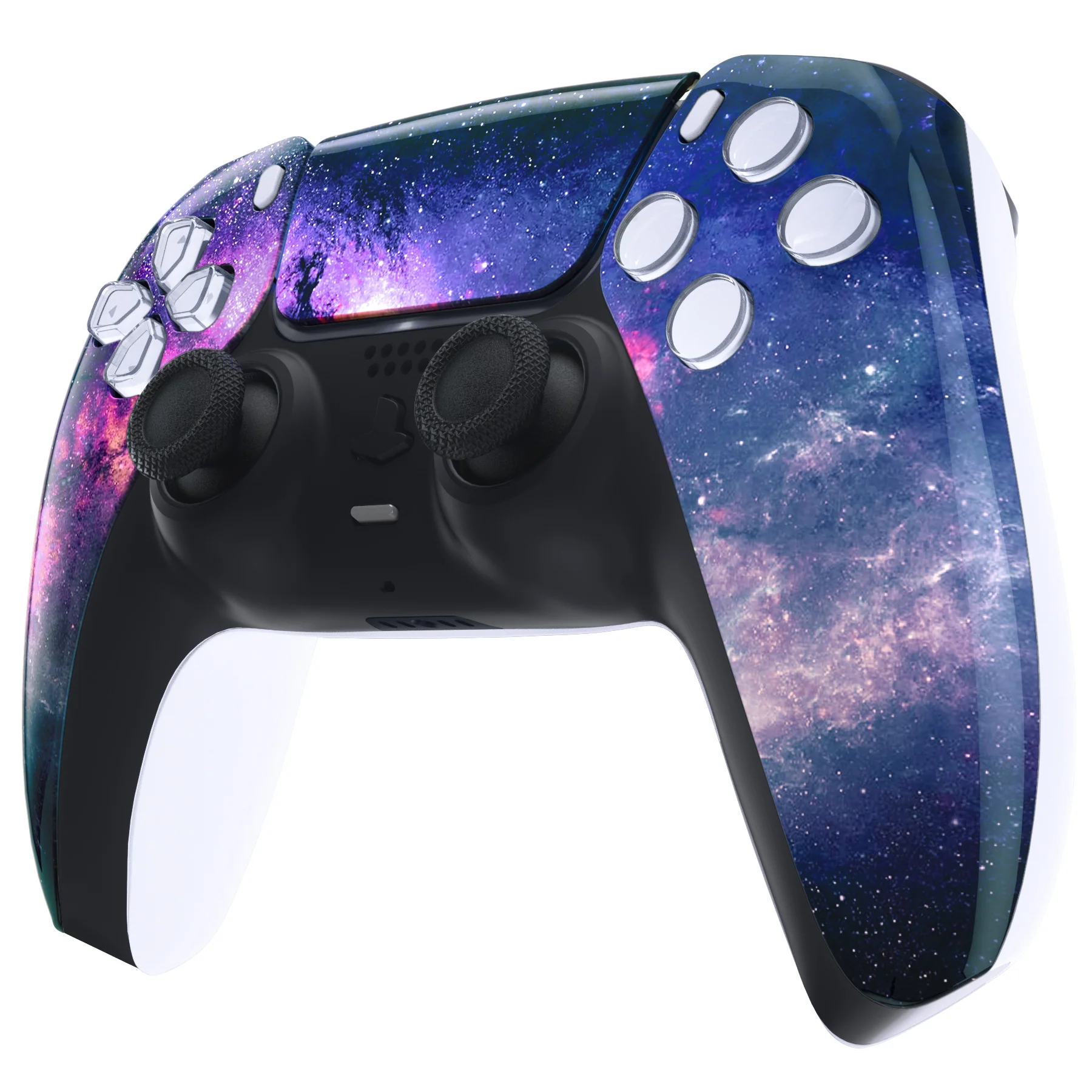 eXtremeRate Replacement Front Housing Shell with Touchpad Compatible with PS5 Controller BDM-010/020/030/040/050/060 - Nebula Galaxy - Image 4