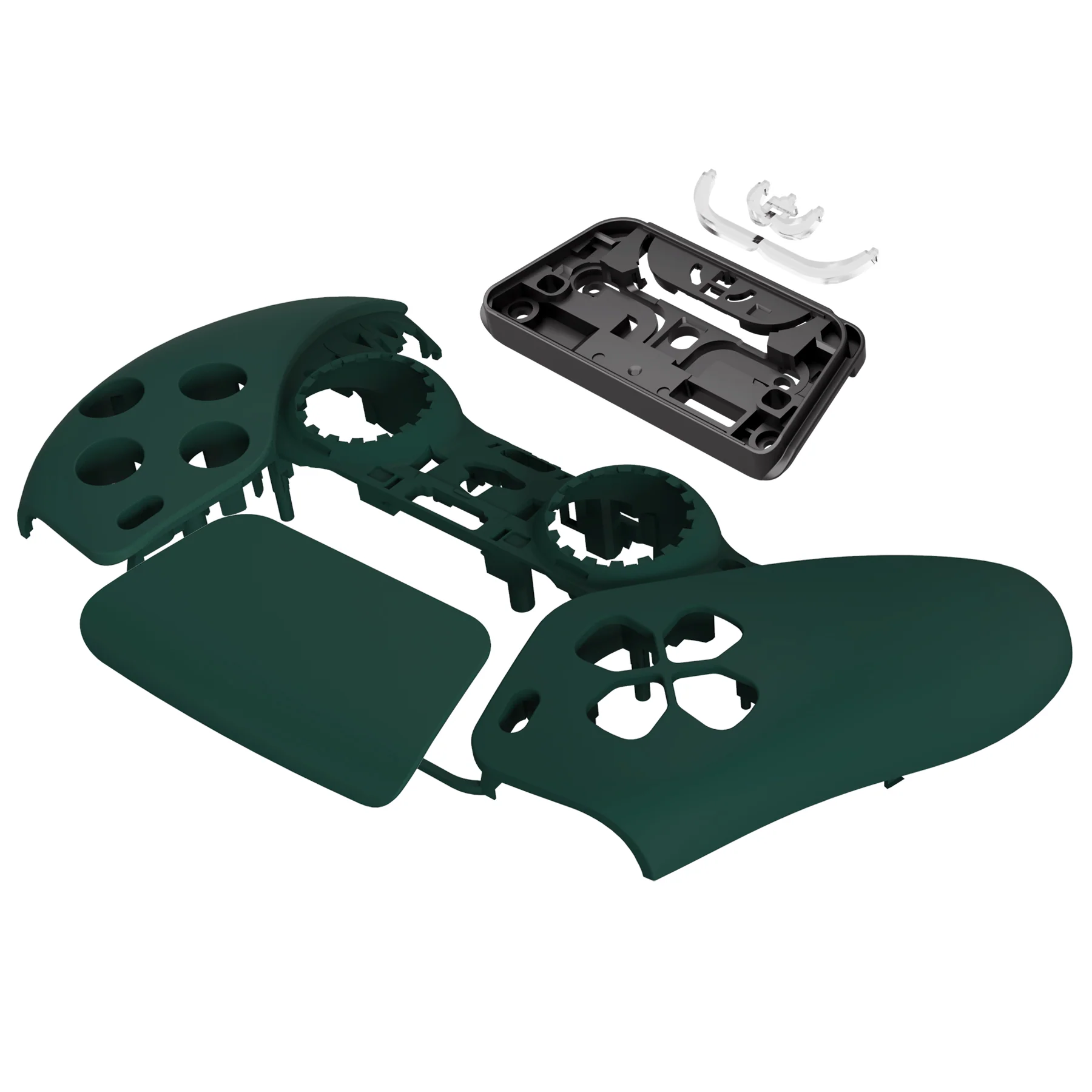 eXtremeRate Replacement Front Housing Shell with Touchpad Compatible with PS5 Controller BDM-010/020/030/040/050/060 - Racing Green - Image 10